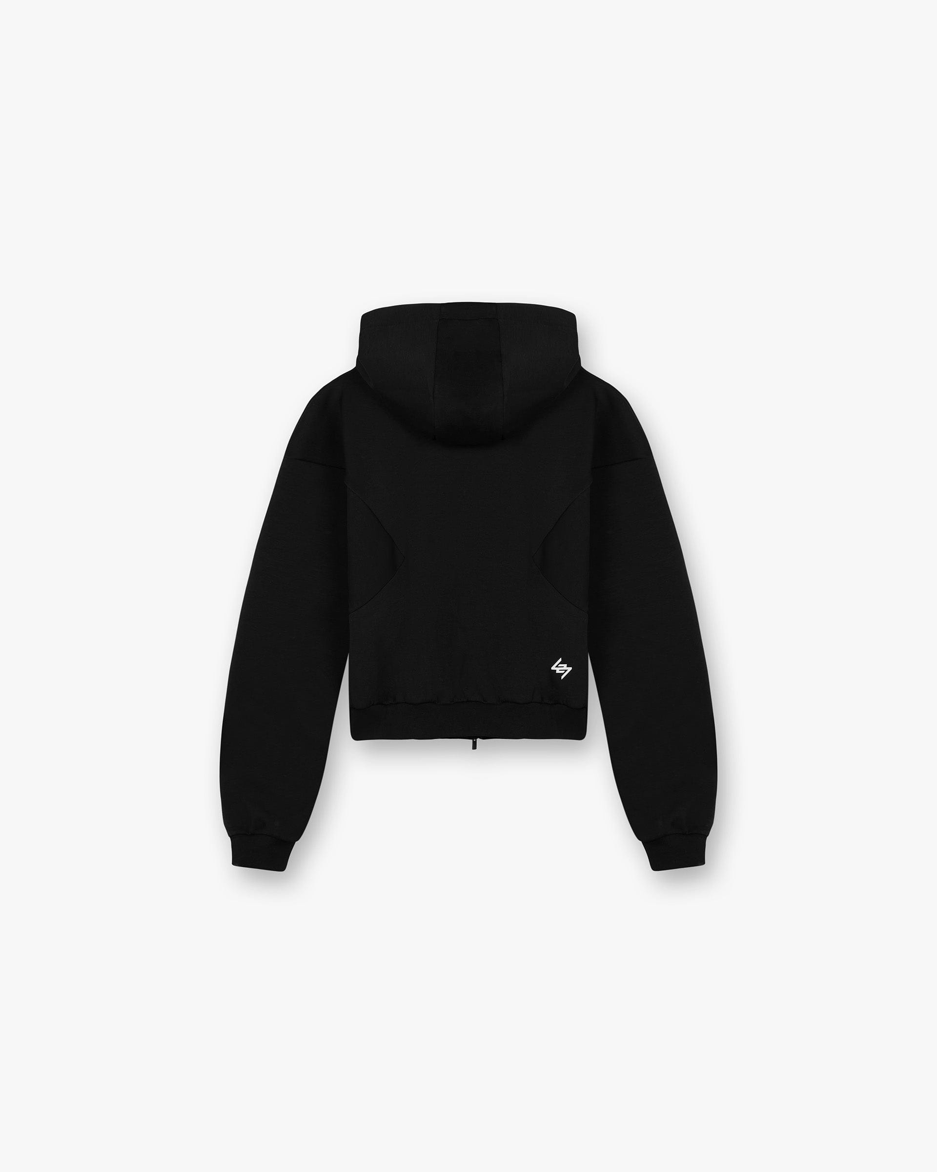 247 Training Hoodie Zip Front - Black