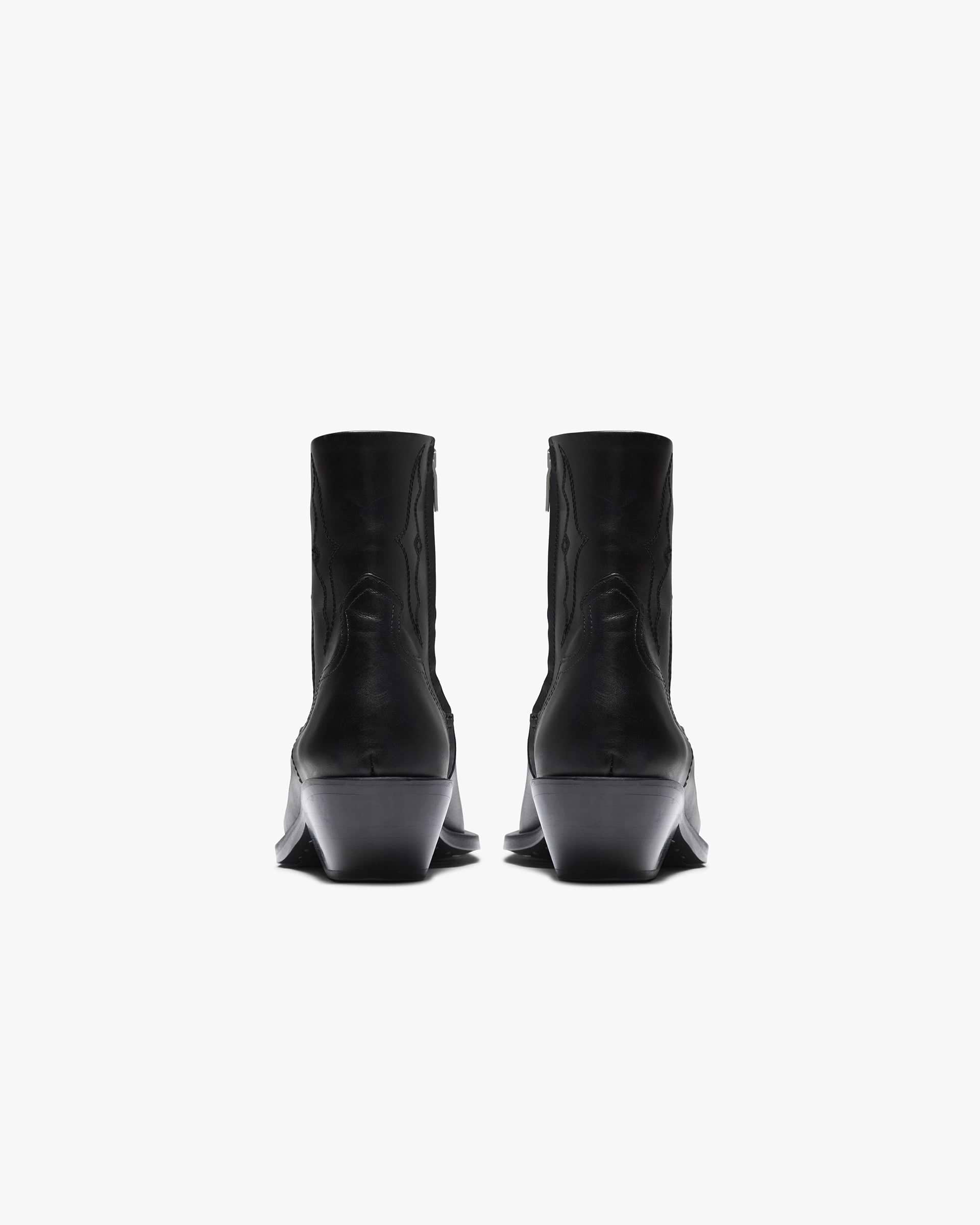 Michael Zip Boot  Leather - Black