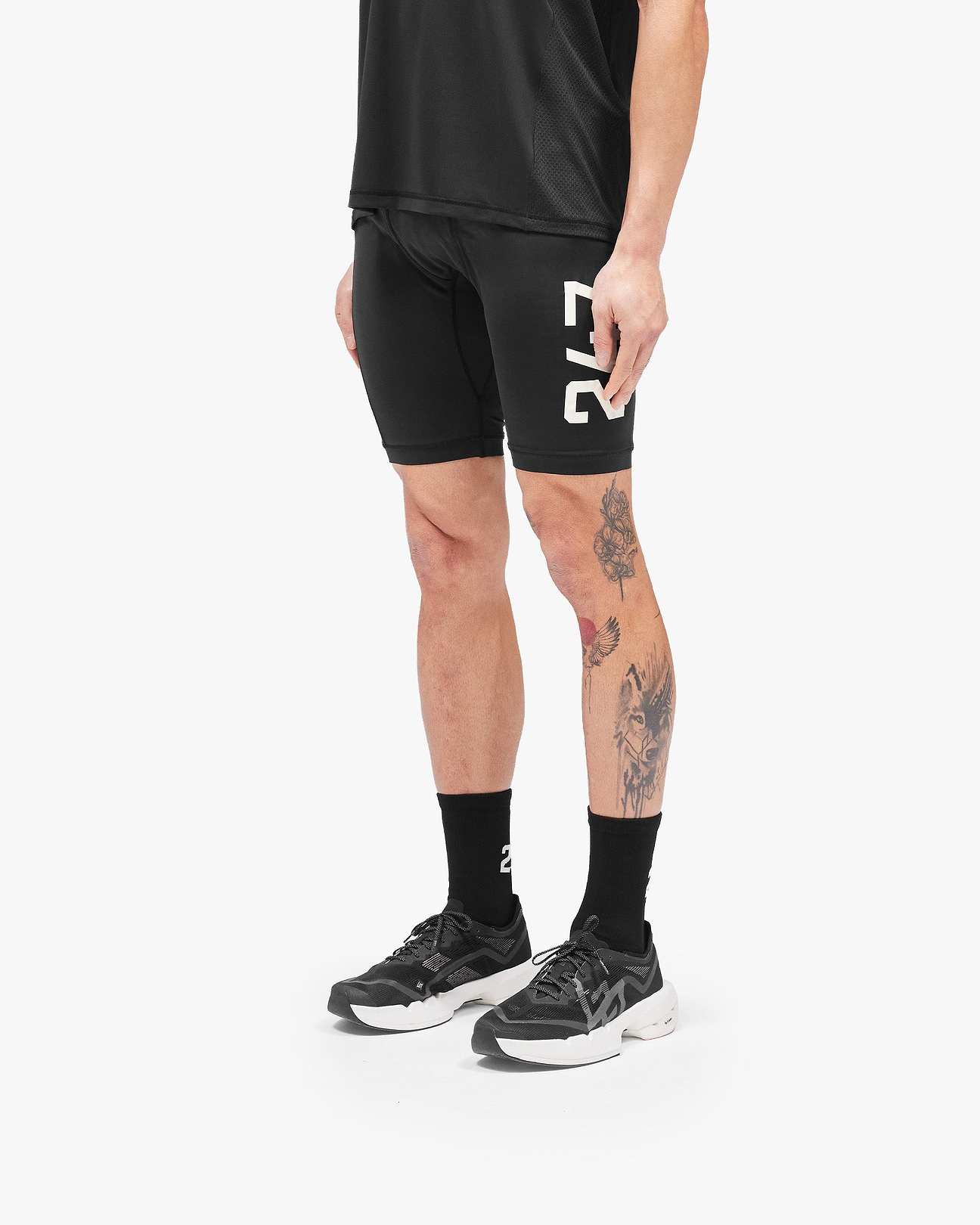 陸上用パンツ Represent 247 Cargo Half Tight Black 247 Cargo Half Tight - Jet Black | REPRESENT