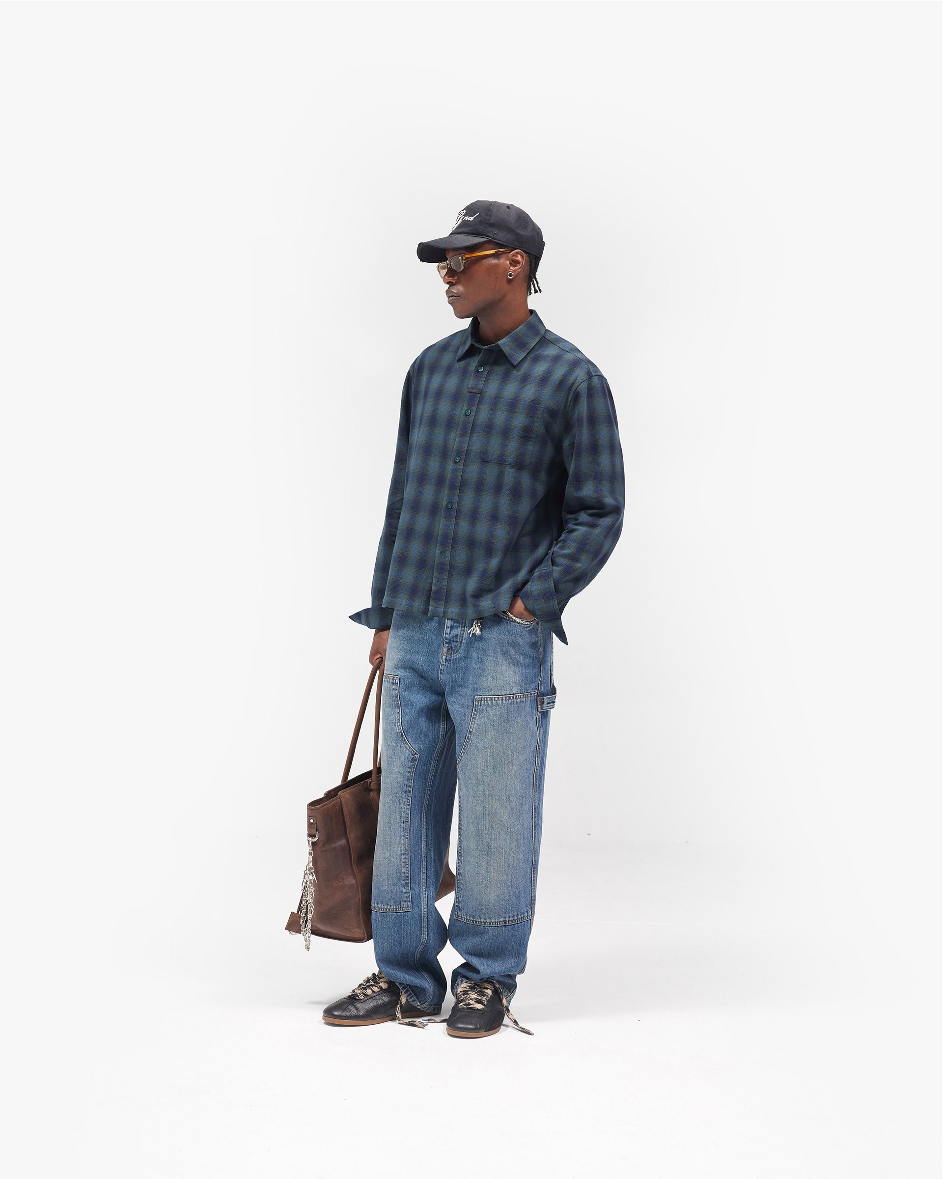R2 Carpenter Panel Denim - Rinse Blue