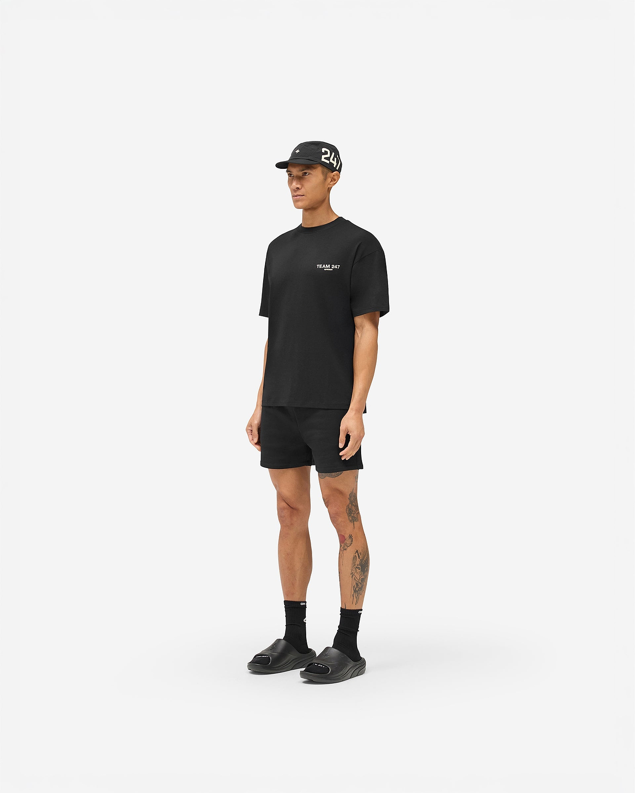 Jet Black Team 247 T-Shirt | 247 Running T-Shirt | REPRESENT