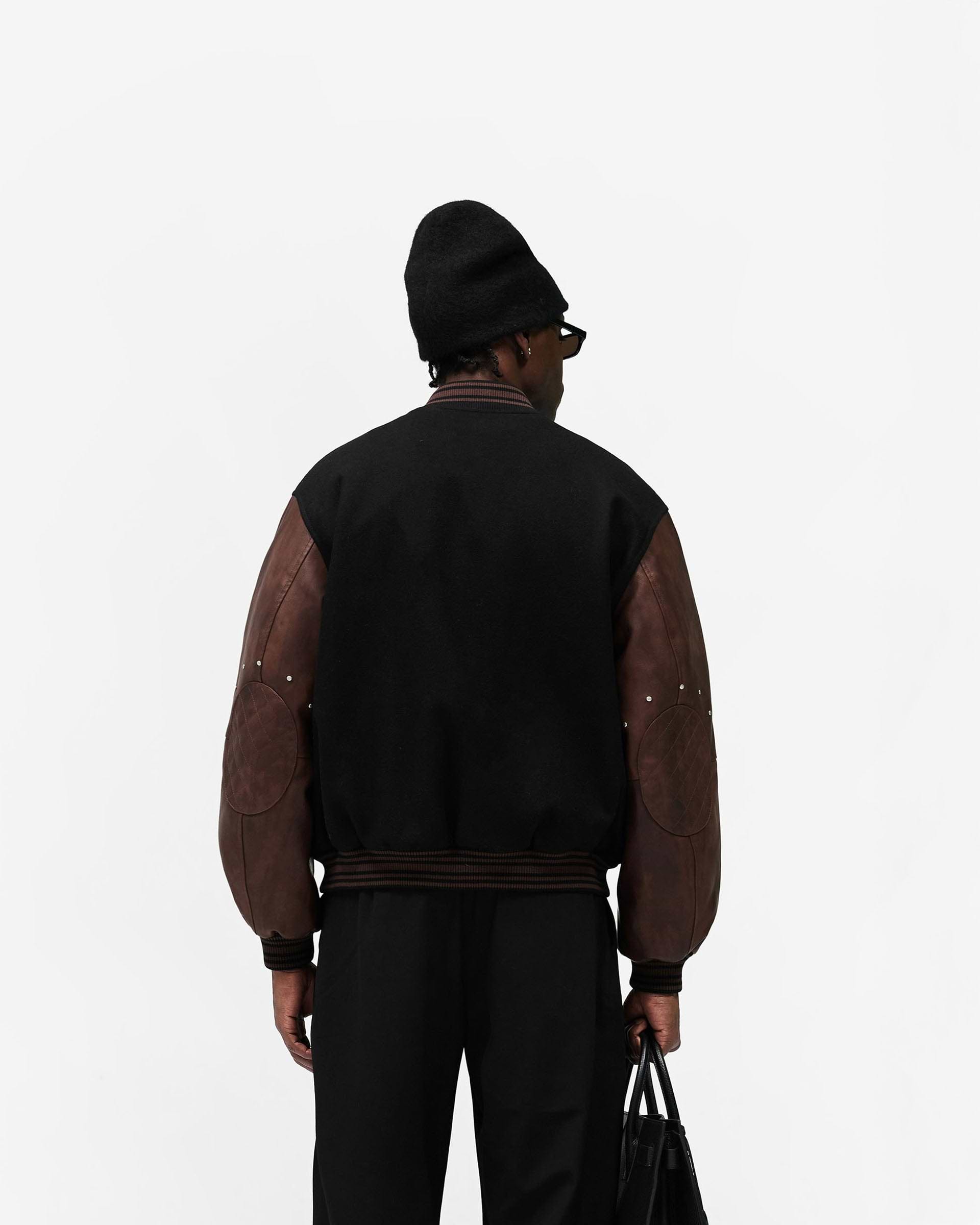 Varsity Bomber - Jet Black