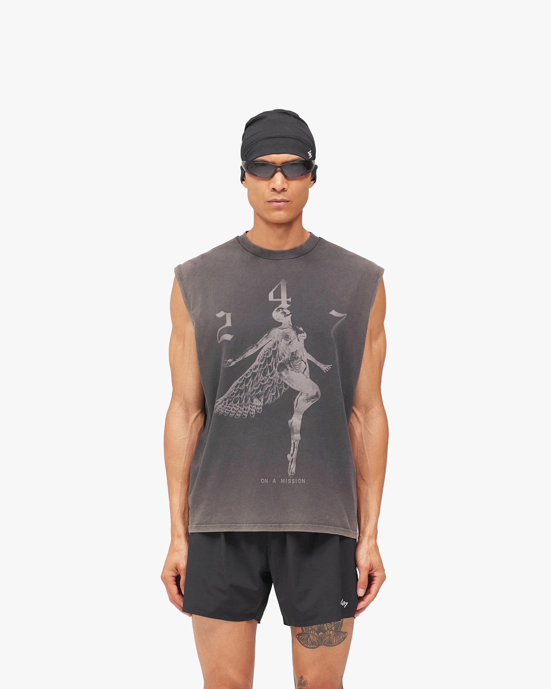 247 Fallen Angel Tank - Vintage Black