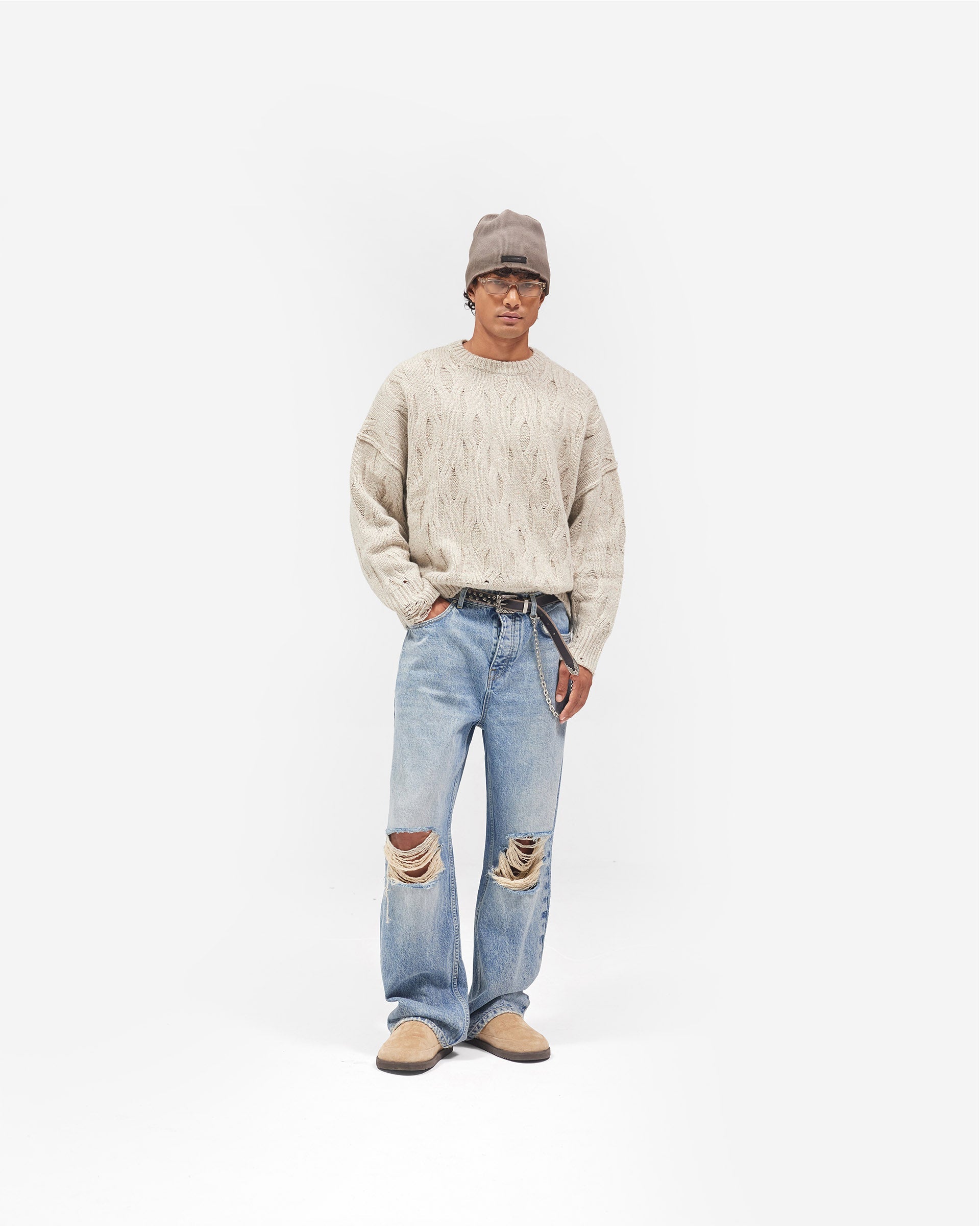 R3 Baggy Jean - Moss Blue