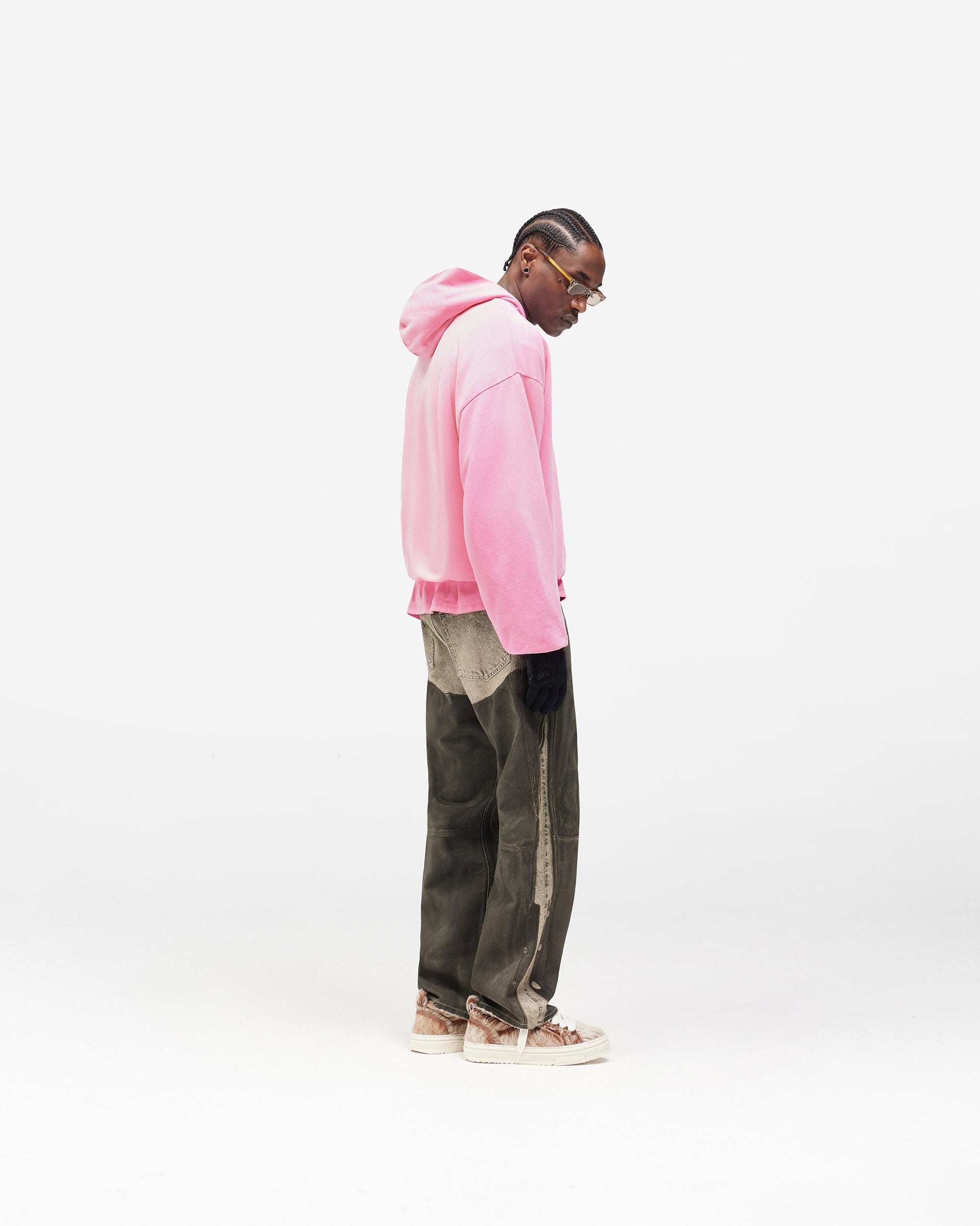 Dual Layer Script Hoodie - Candy