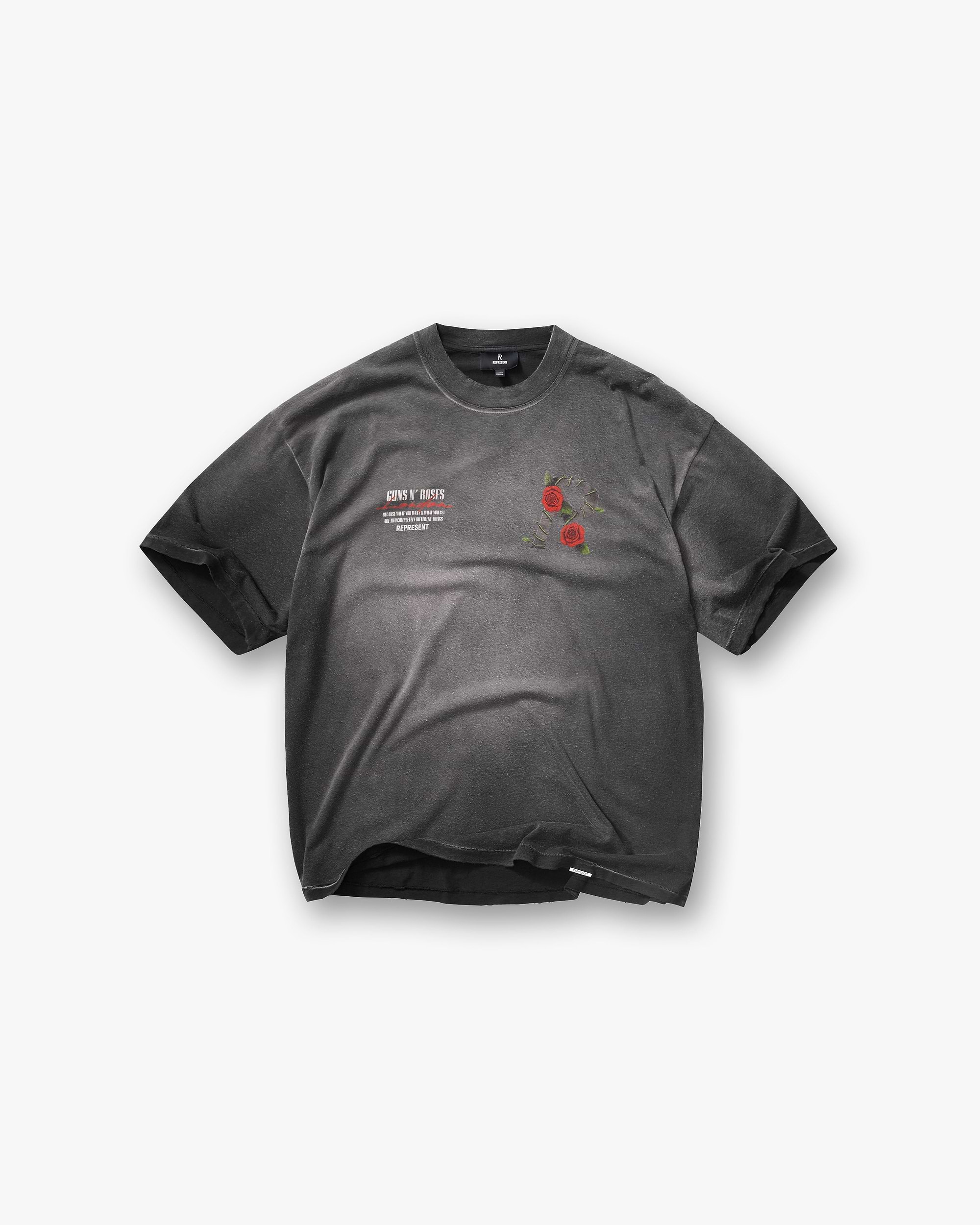 Represent X Guns N' Roses Tour T-Shirt - Stained Black