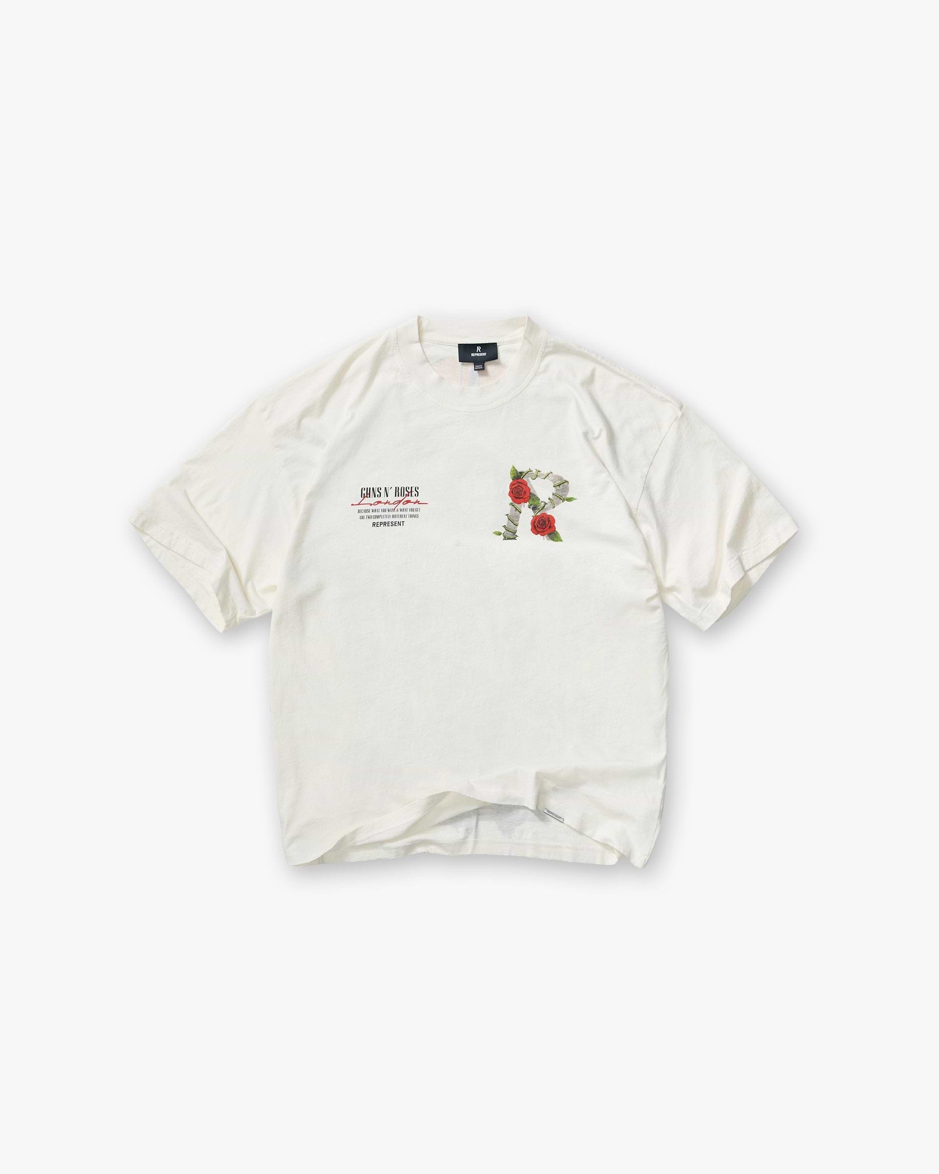 Represent X Guns N' Roses Tour T-Shirt - Flat White