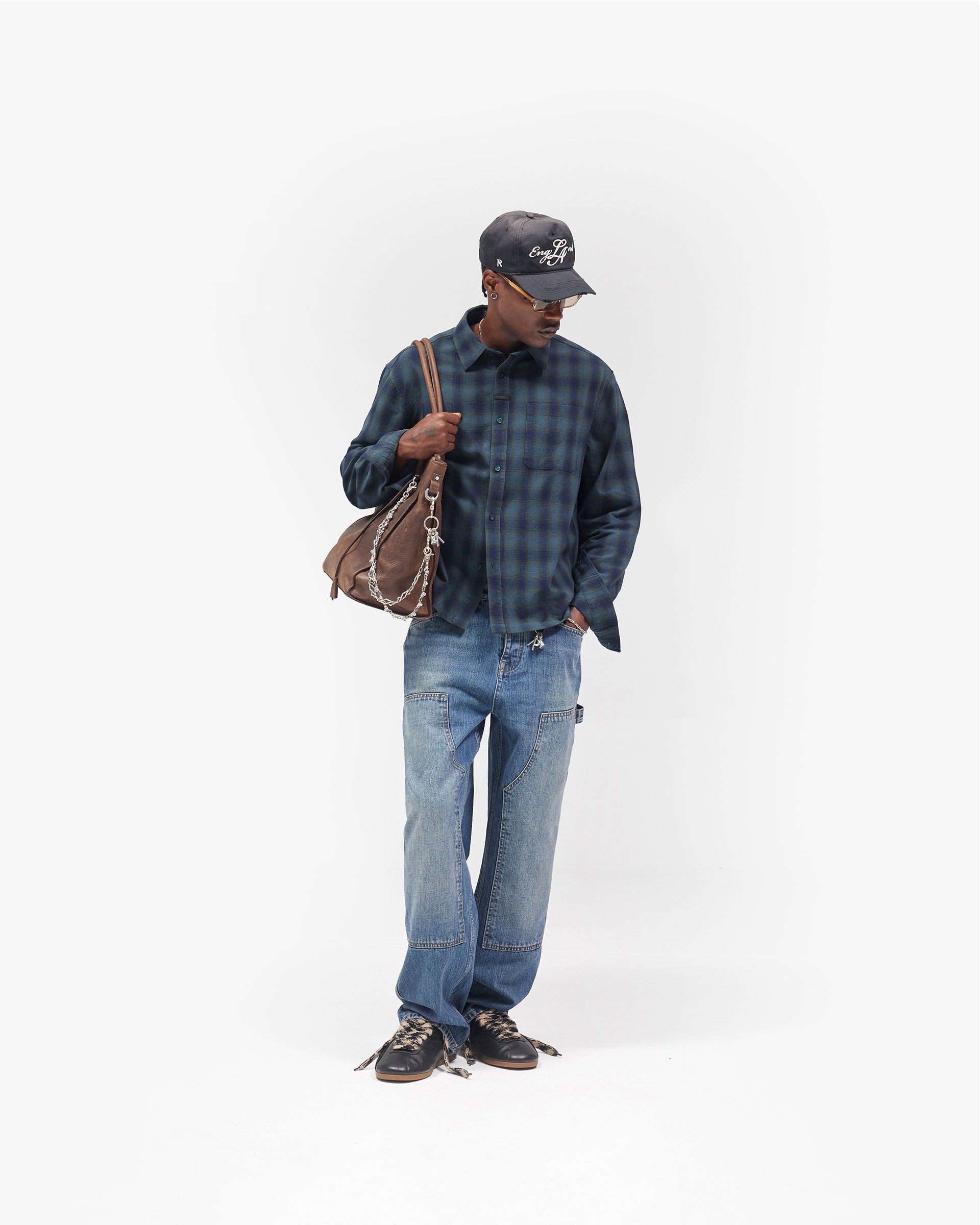 R2 Carpenter Panel Denim - Rinse Blue