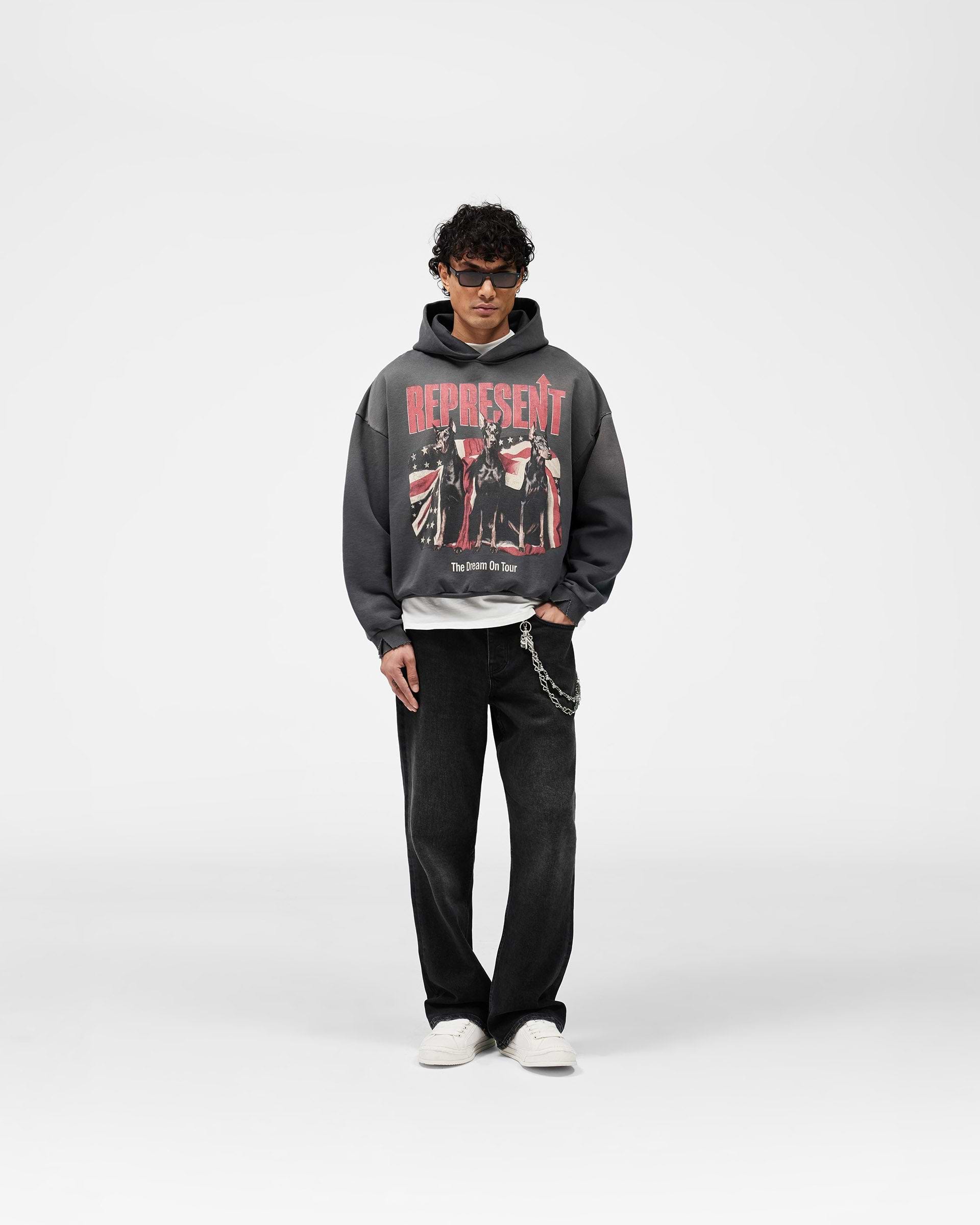 Dream On Tour Hoodie - Sun Fade Grey