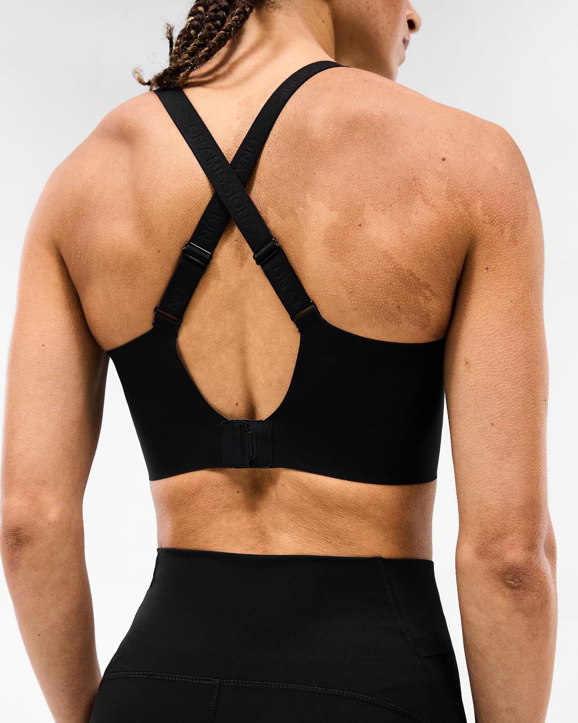 247 Mid Impact Sports Bra - Black