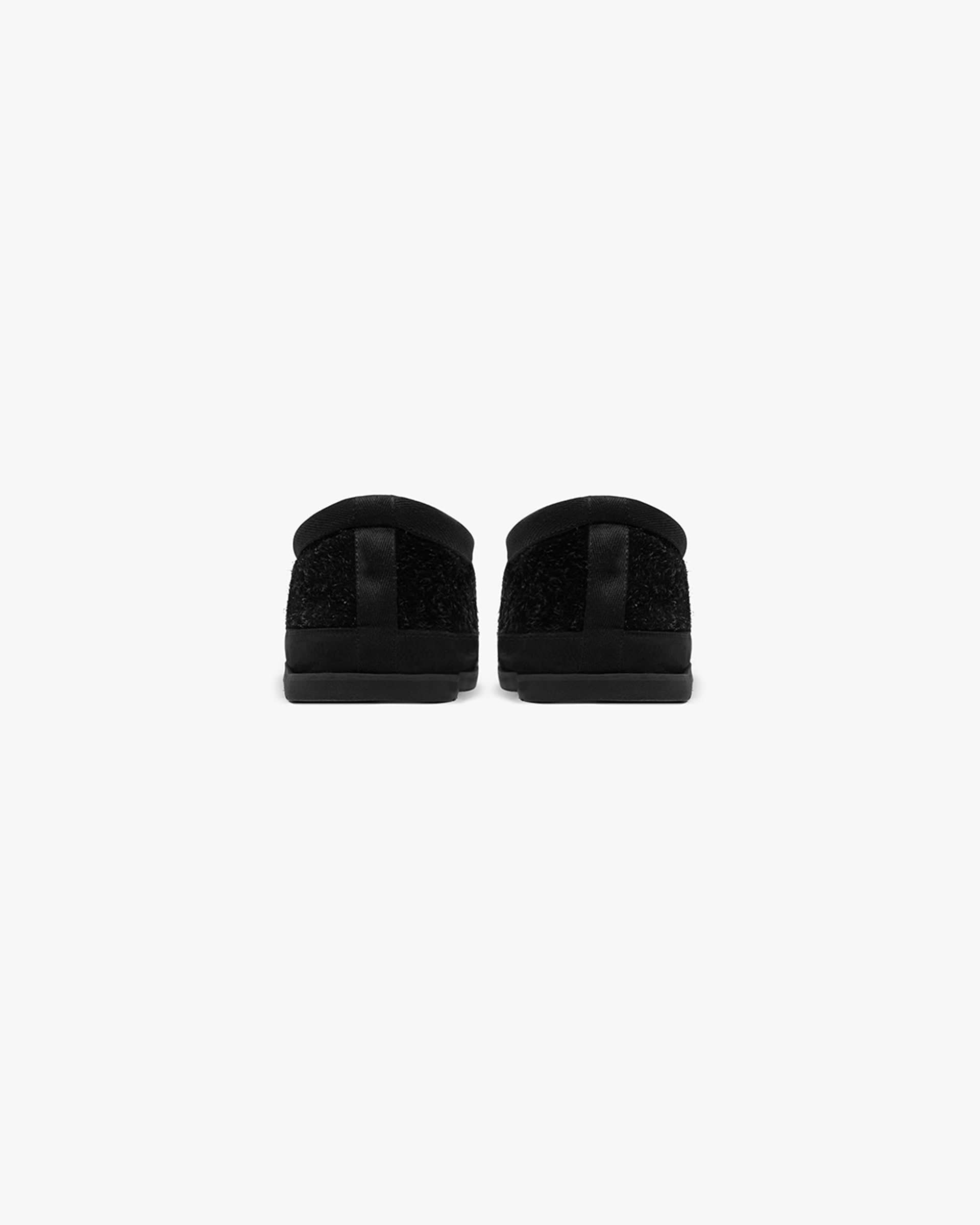 Winter Mule Hairy Suede - Black