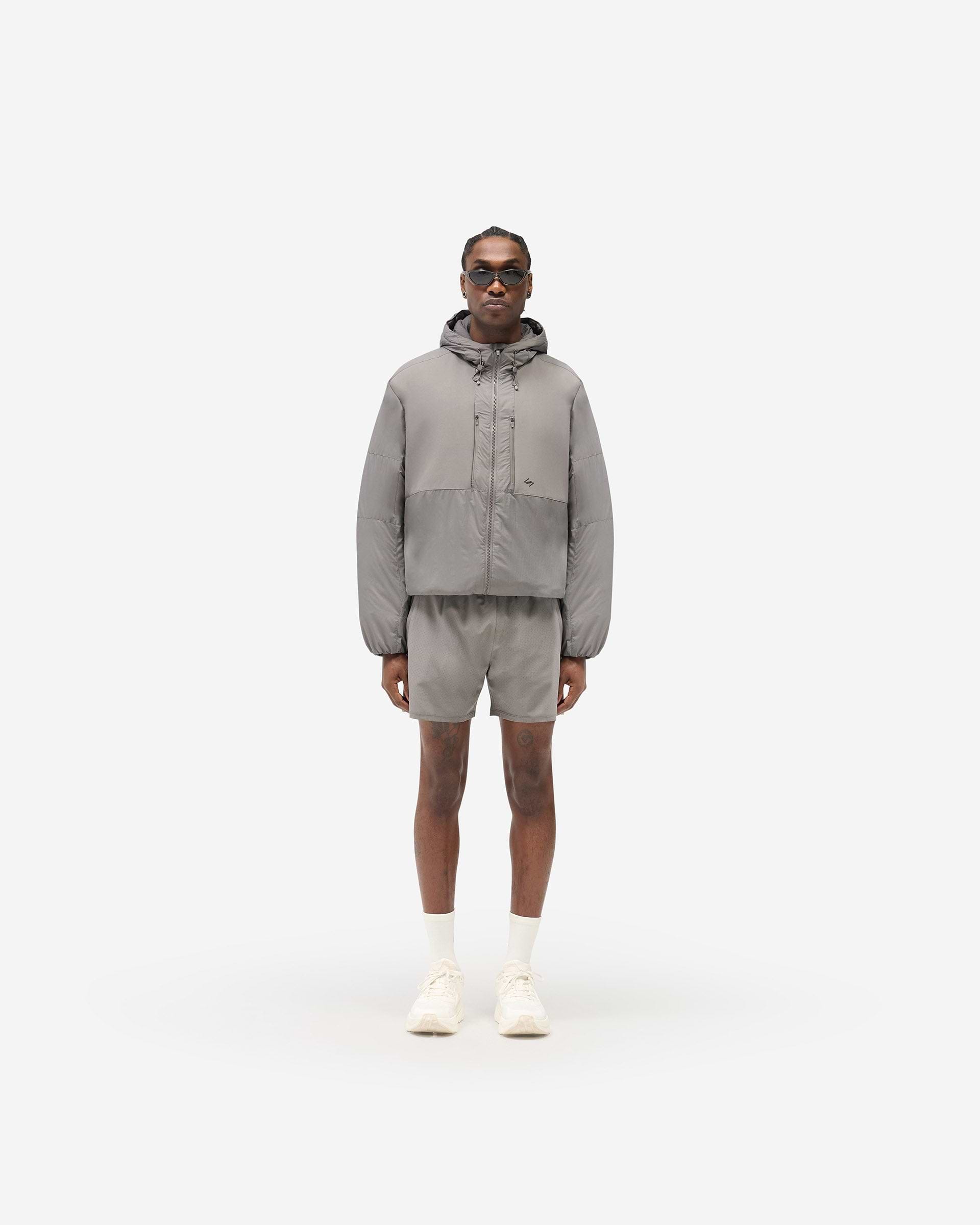 247 Panelled Insulated Jacket - Steel