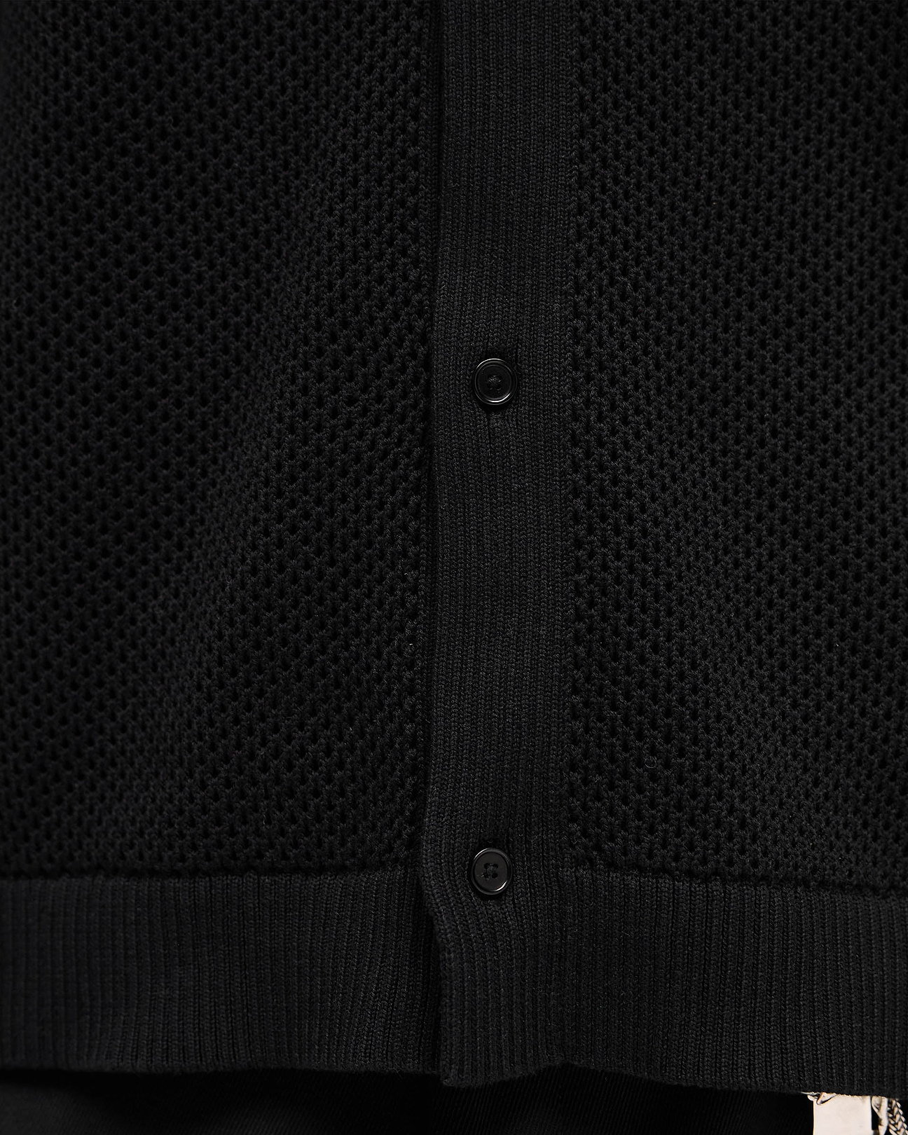 ウェア Knit Mesh Cool Long Tee (black) Long Sleeve Mesh Knit Shirt | Jet Black | REPRESENT