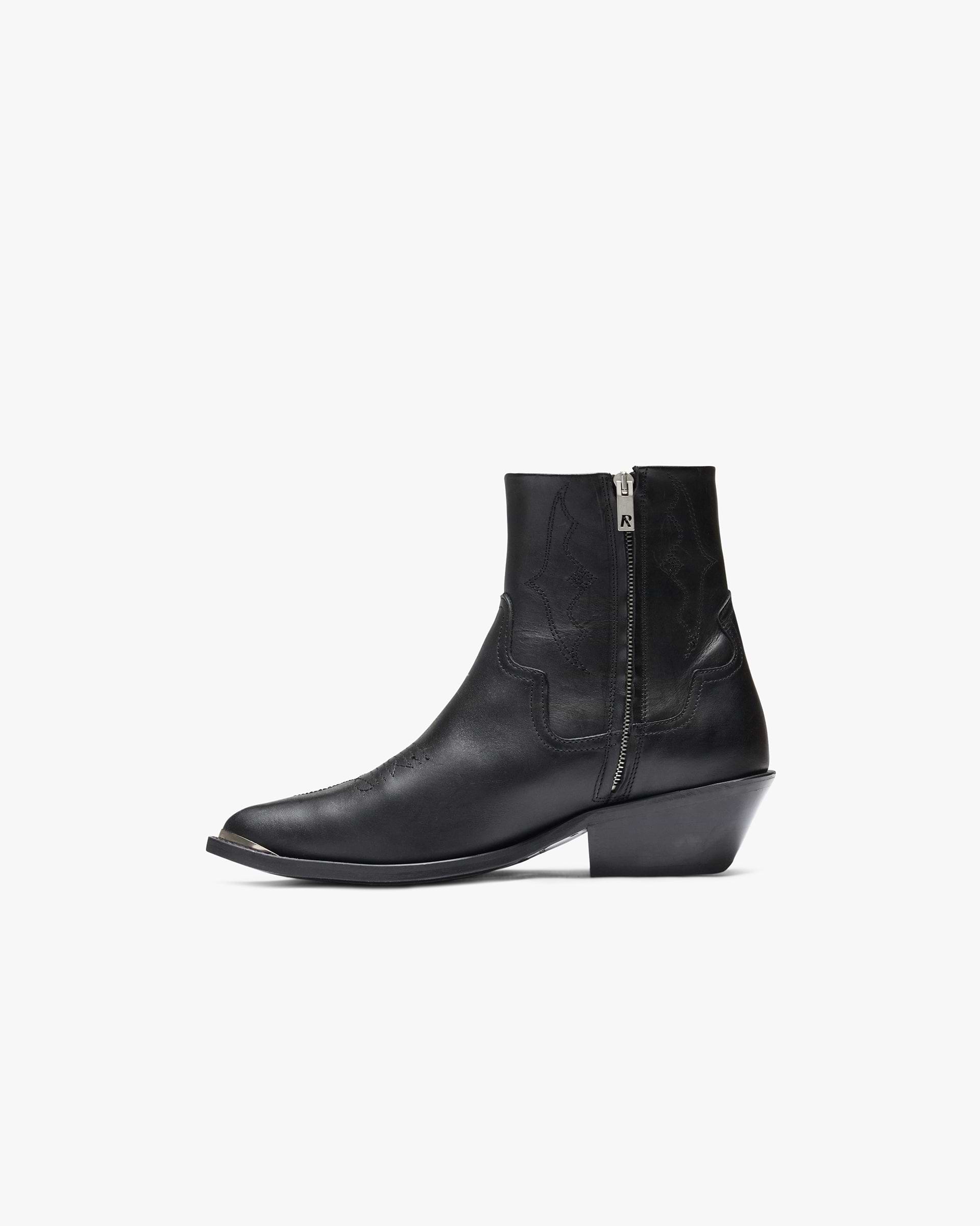 Michael Zip Boot  Leather - Black