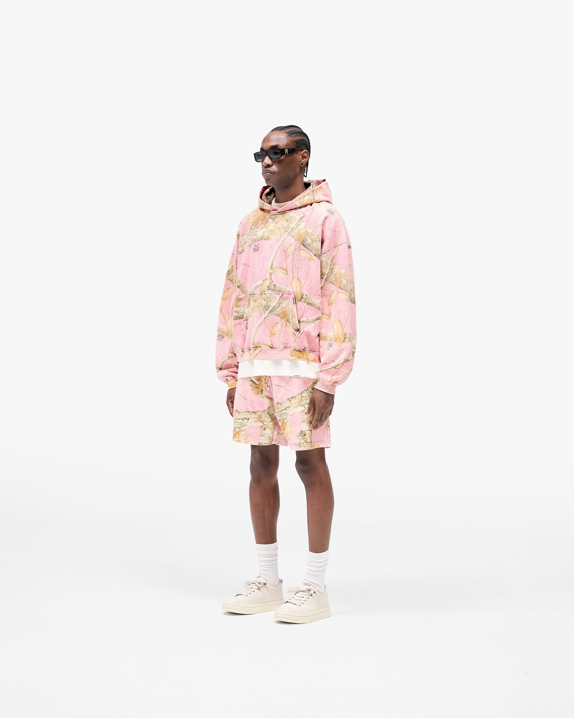 Realtree® Boxy Hoodie - Washed Pink Camo