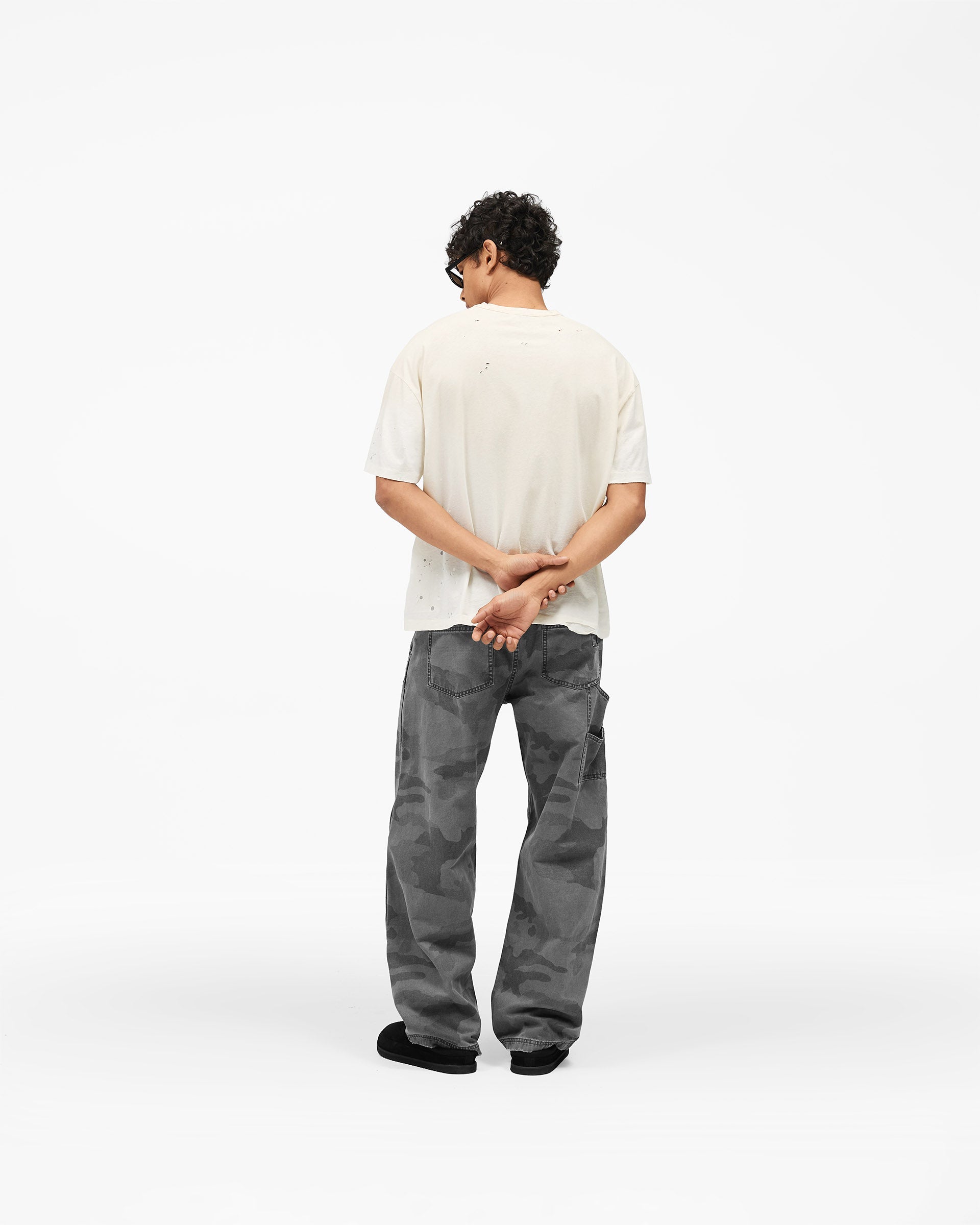 MH Paint Short Sleeve T-Shirt - Washed Ecru
