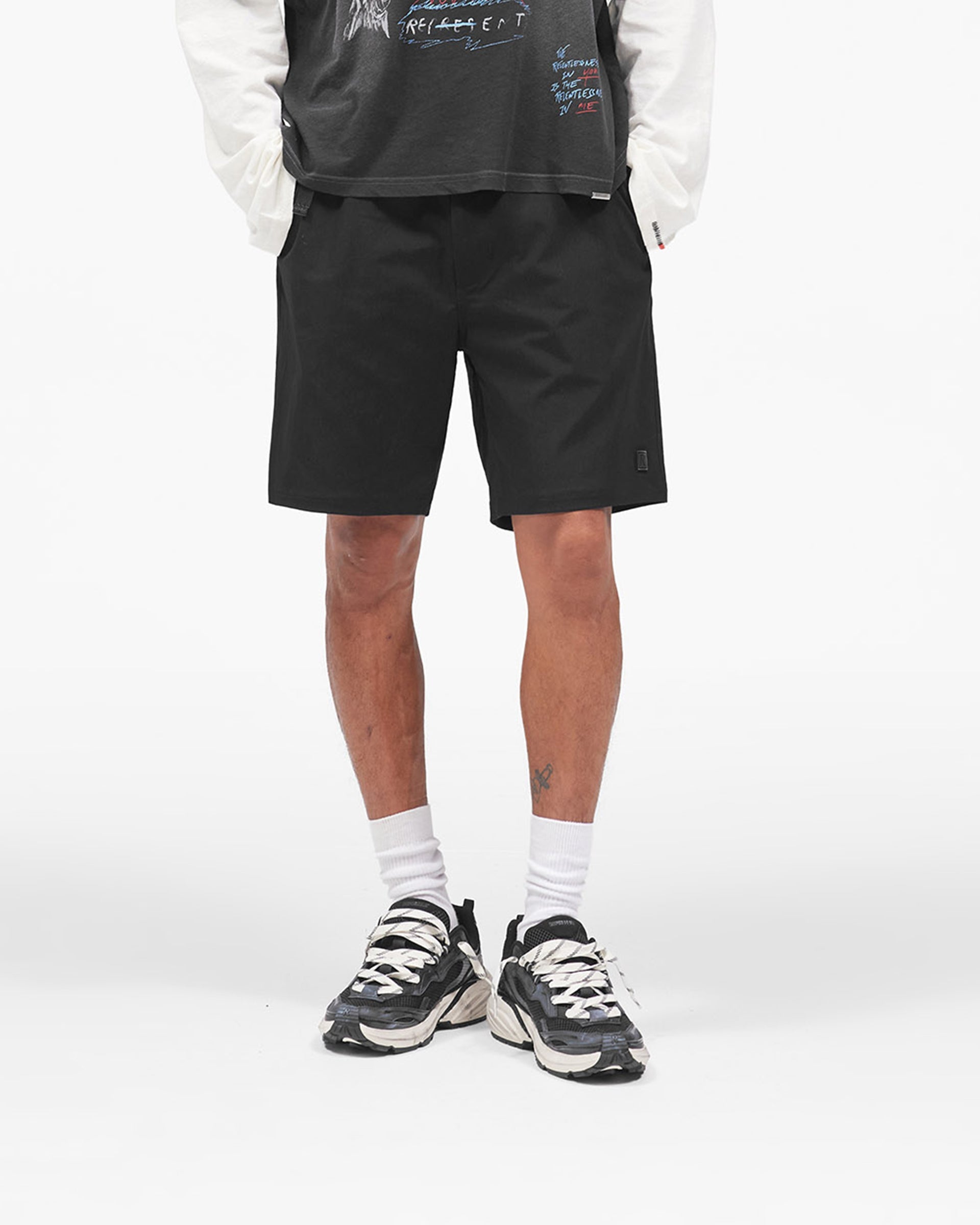 Nylon Cargo Short - Black