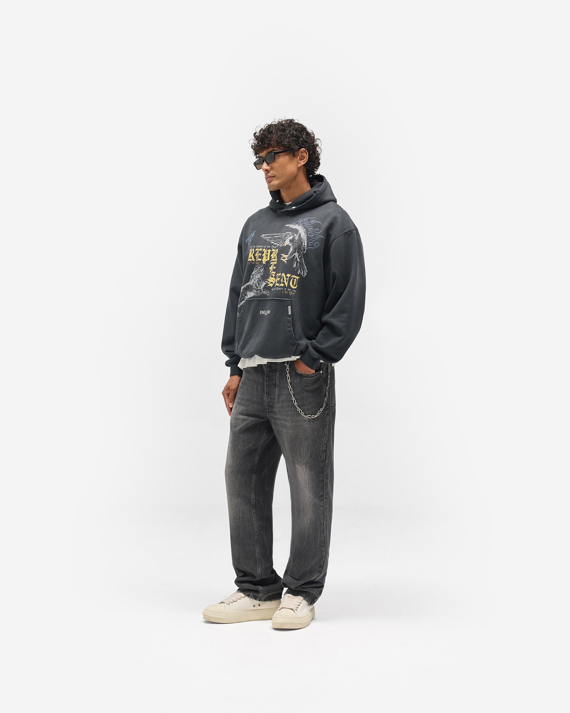 Enemy Hoodie - Washed Black