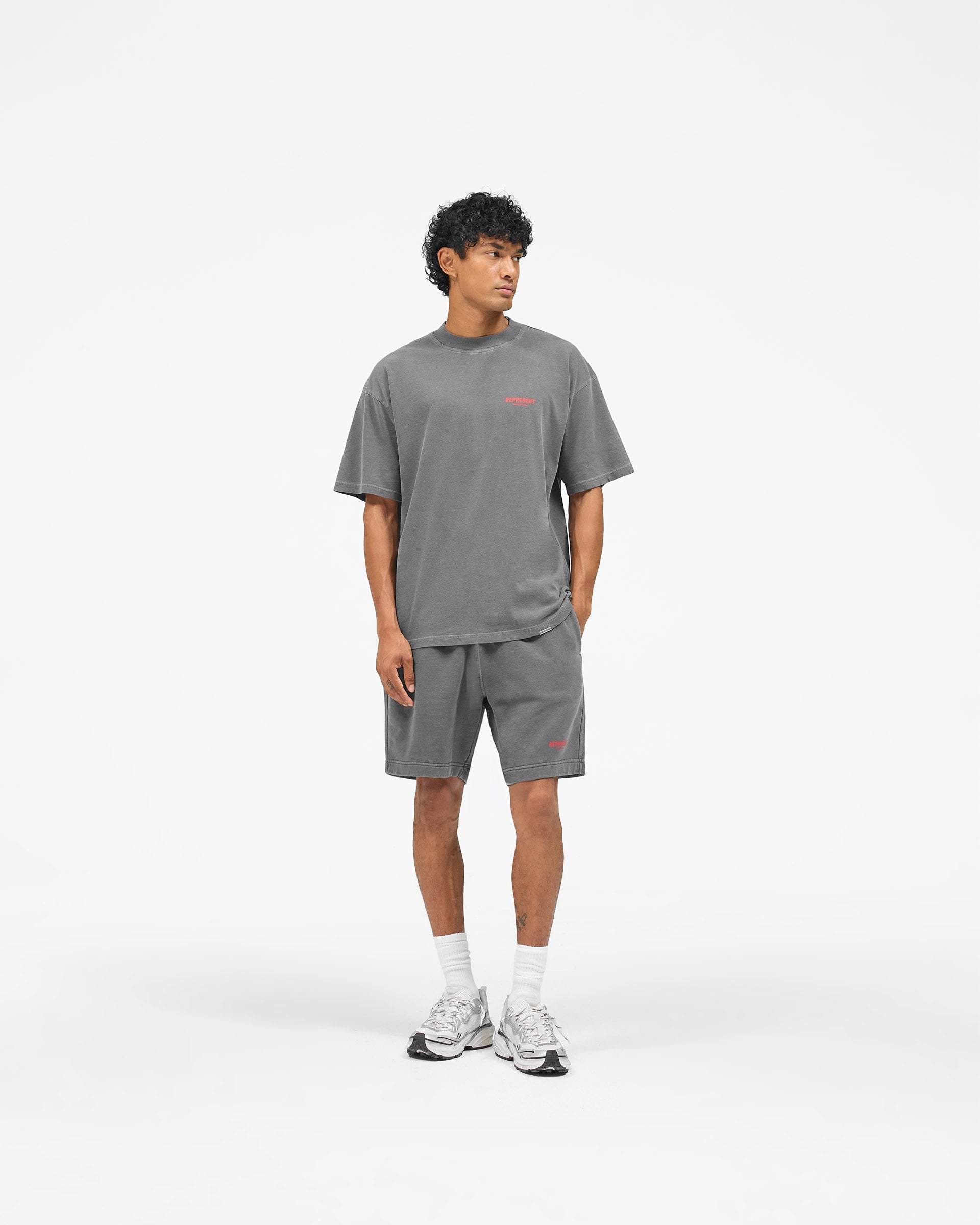 Represent Owners Club Shorts - Washed Black