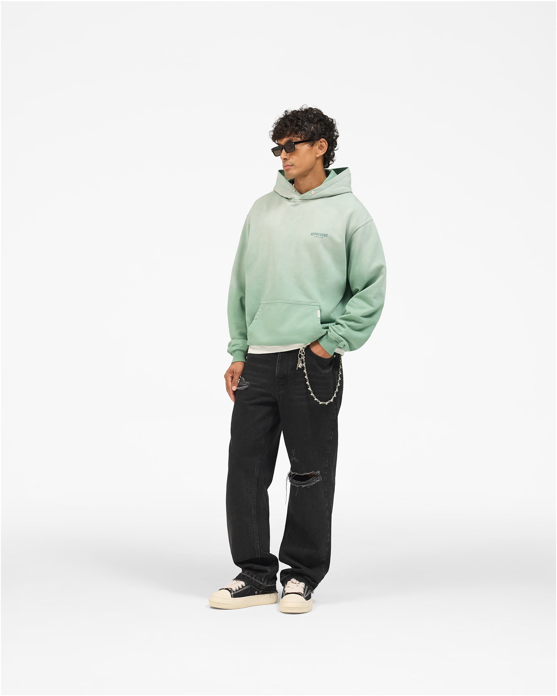 Represent Owners Club Hoodie - Washed Aloe