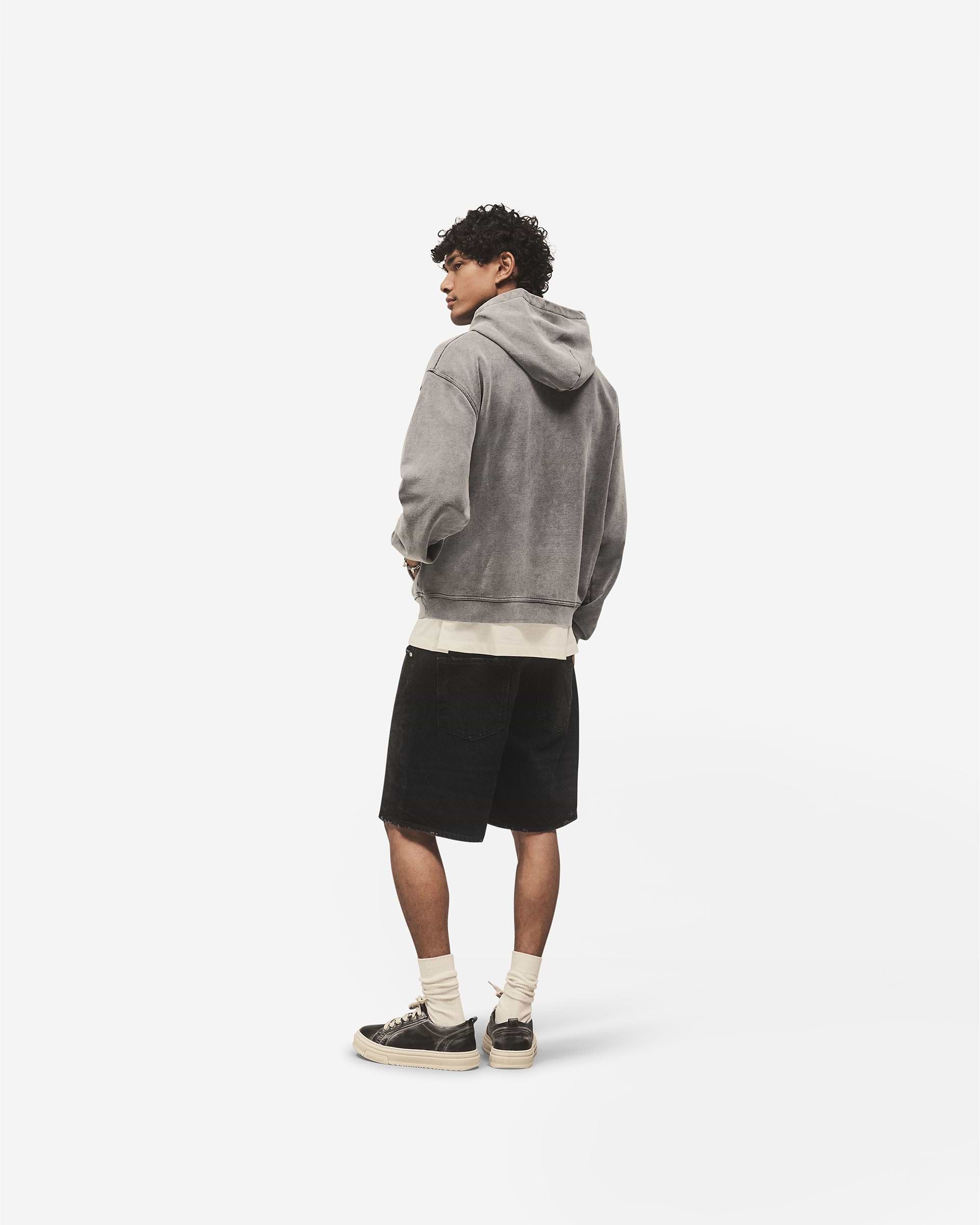 Script Logo Zip Hoodie - Vintage Grey