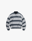 California Striped Henley Sweater