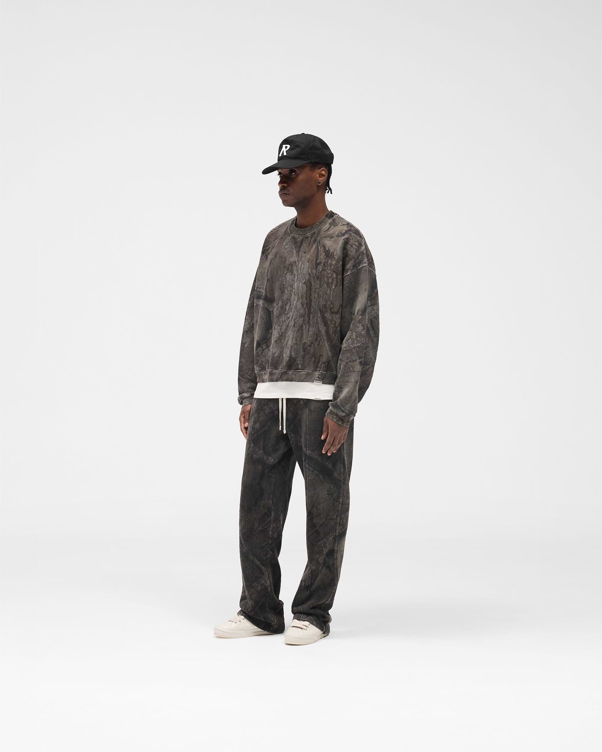 Initial Overdye Realtree® Boxy Sweater - Overdyed Black
