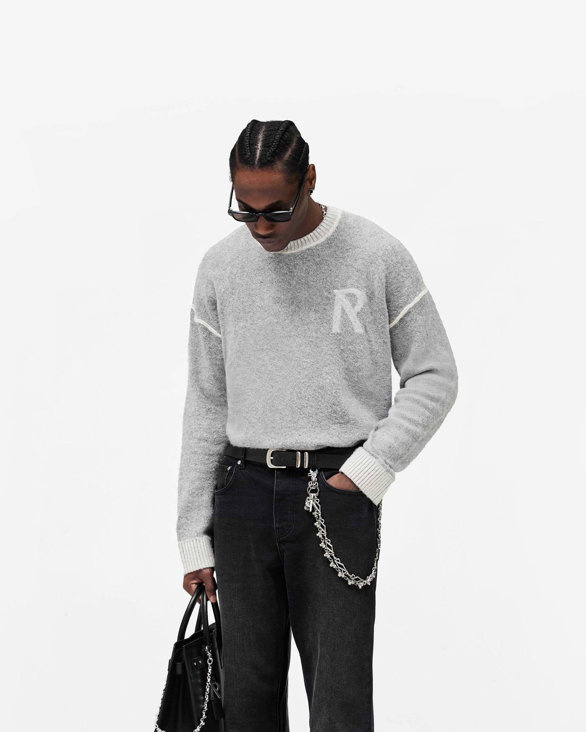 Laurel Knit Sweater - Sun Fade Grey