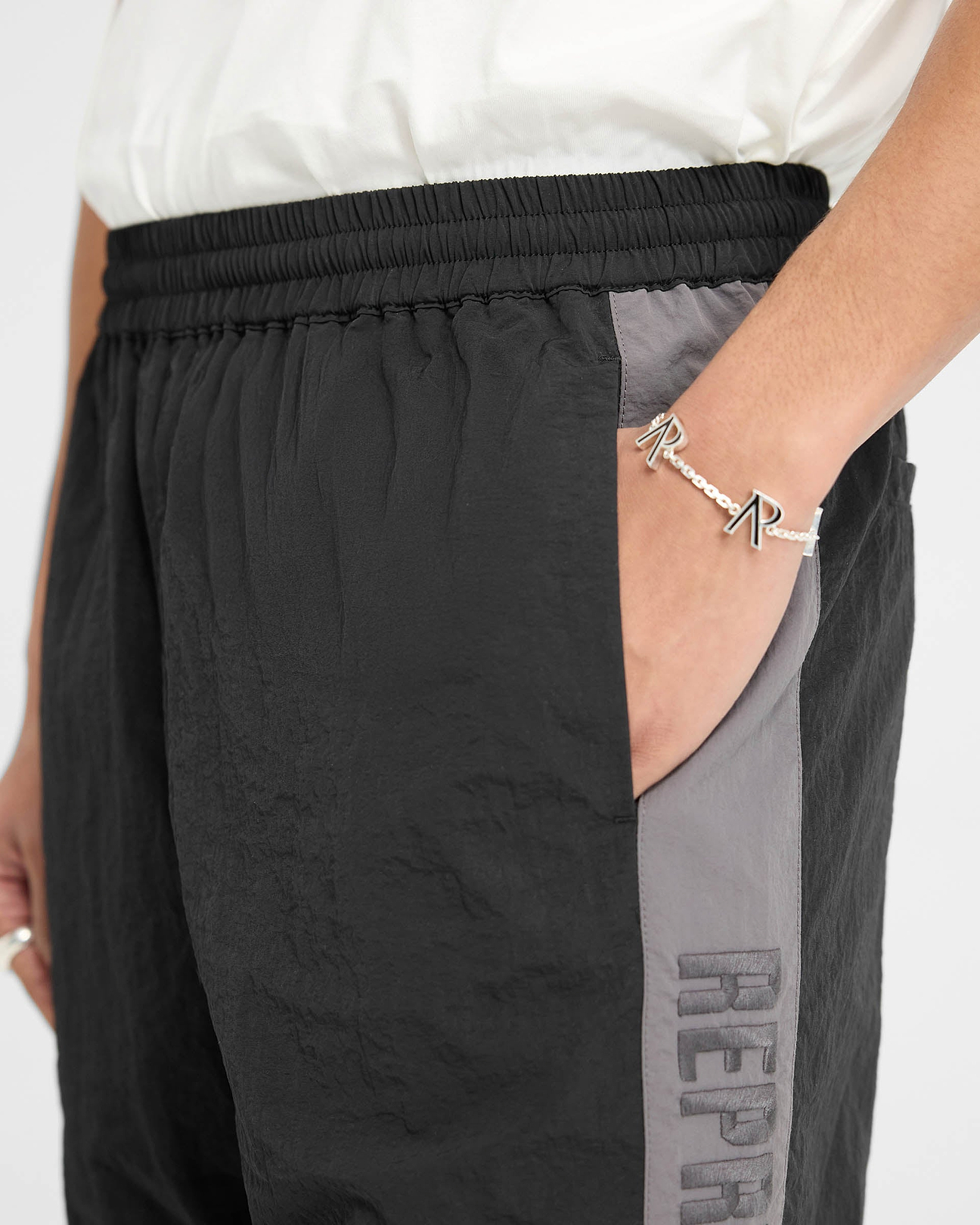 Nylon Track Pant | Black | REPRESENT