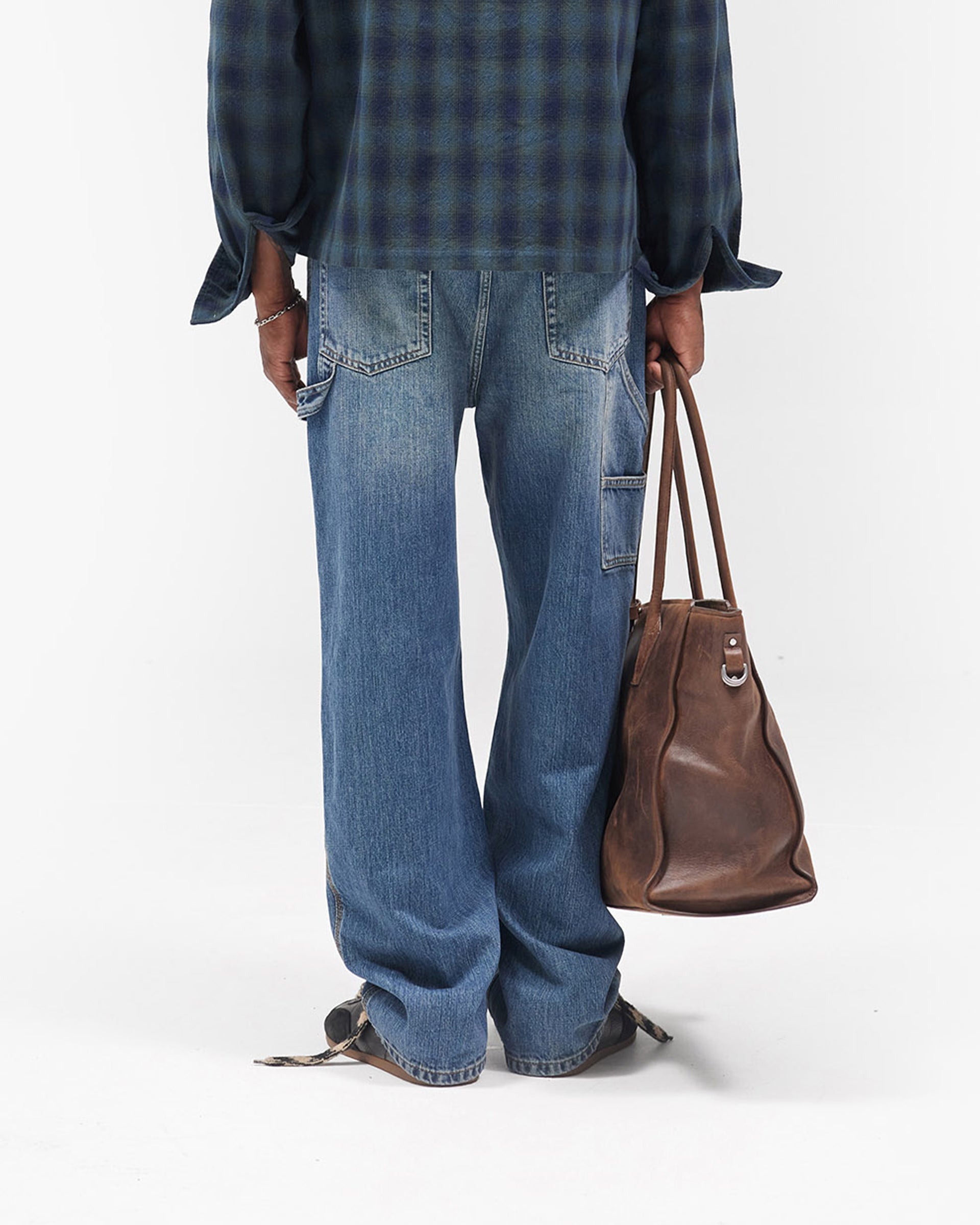 R2 Carpenter Panel Denim - Rinse Blue
