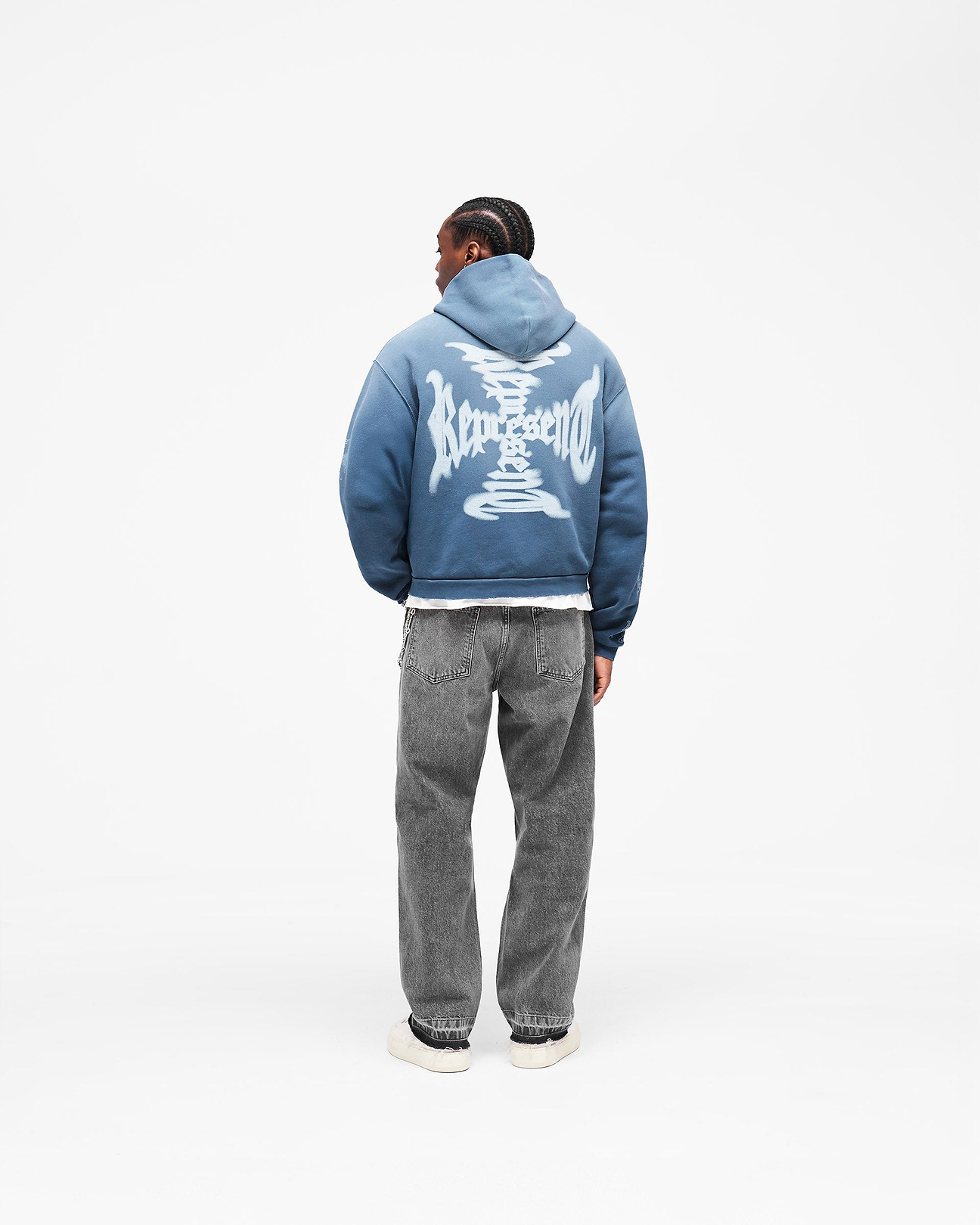 MH Shrunken Zip Hoodie Vintage Navy | Heaton Capsule Hoodies