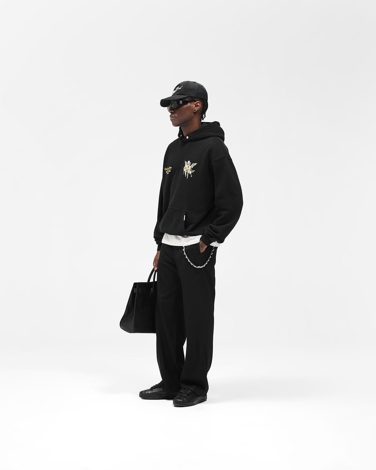 Legacy Cherubs Hoodie Black | Mens Hoodies | REPRESENT