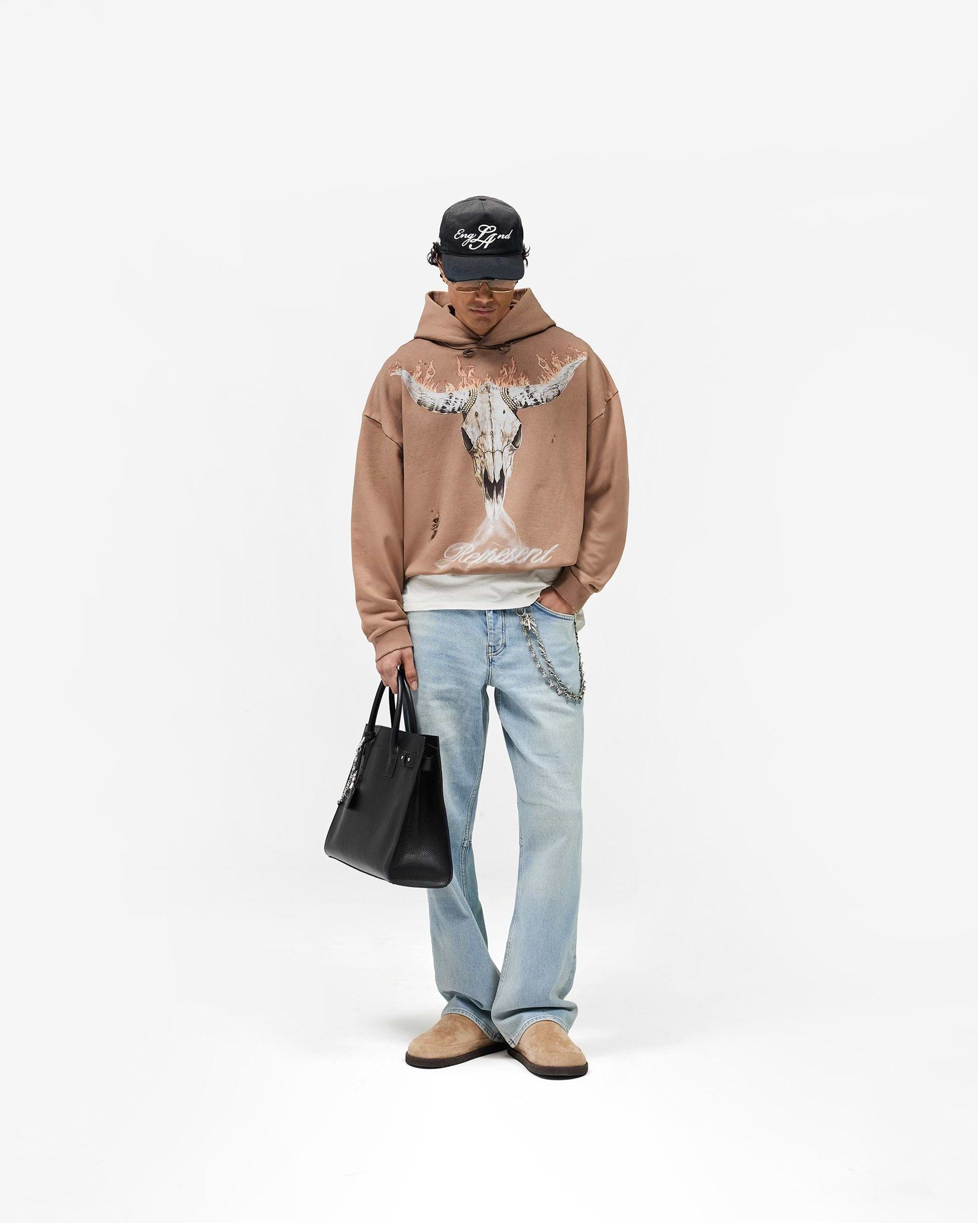 British Cowboys Hoodie - Dusty Brown