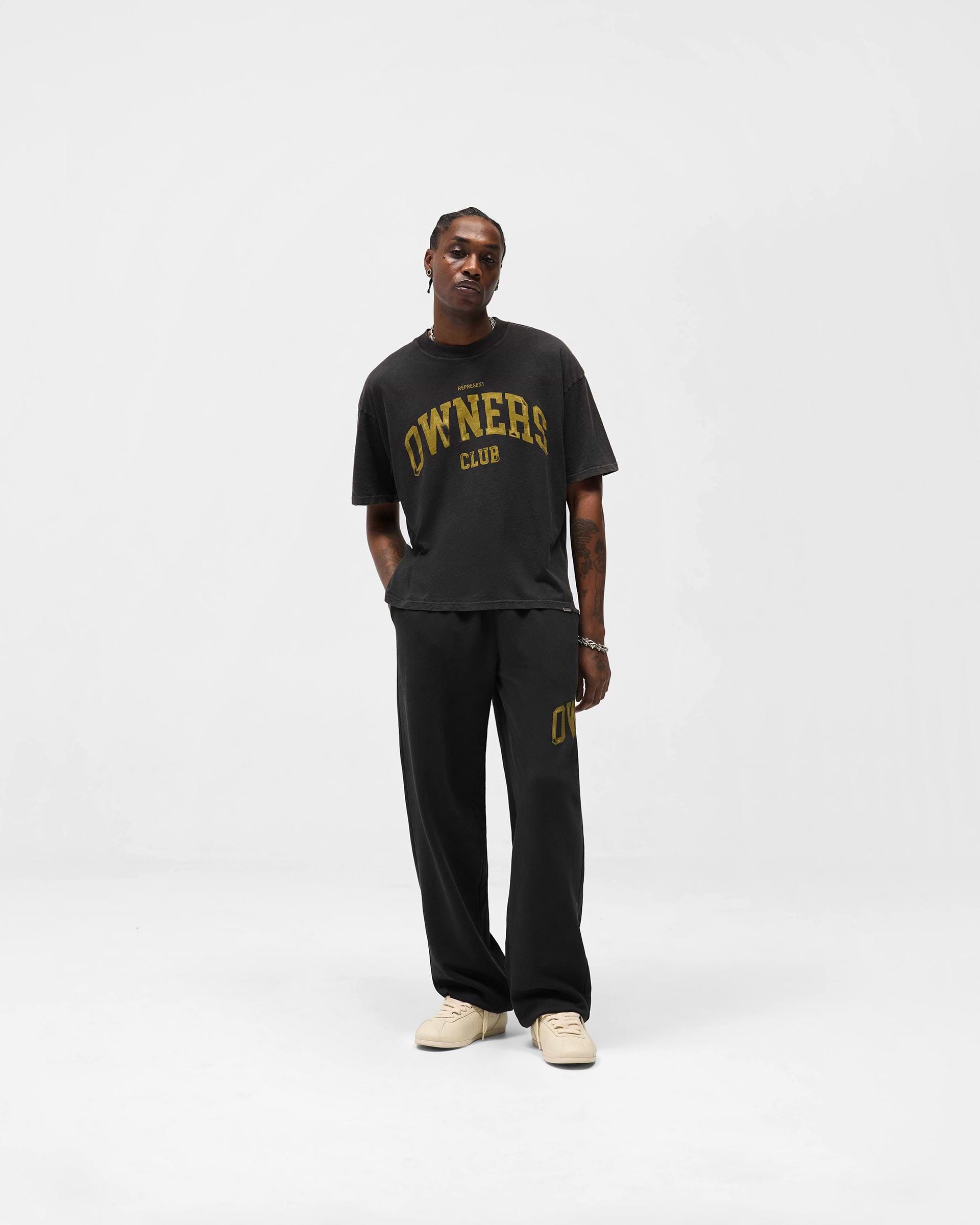 Represent Owners Club T-Shirt - Faded Black