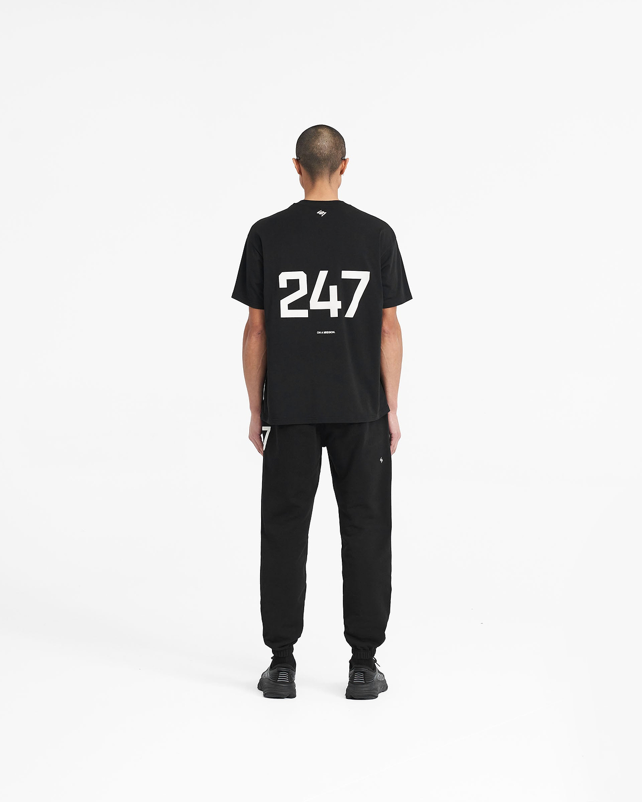 247 Oversized T-Shirt - Jet Black | REPRESENT
