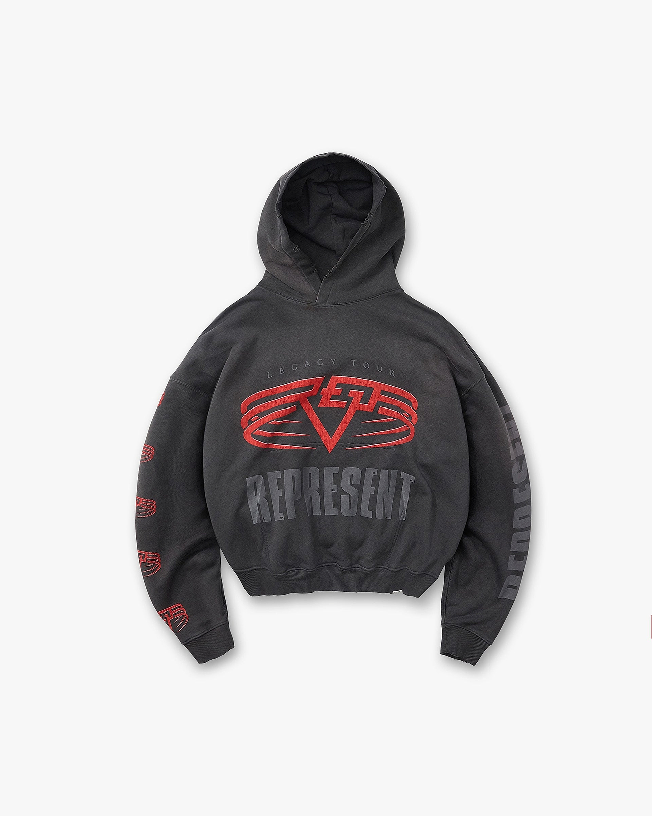 Sun Fade Gray Legacy Hoodie | Graphic Hoodies | REPRESENT
