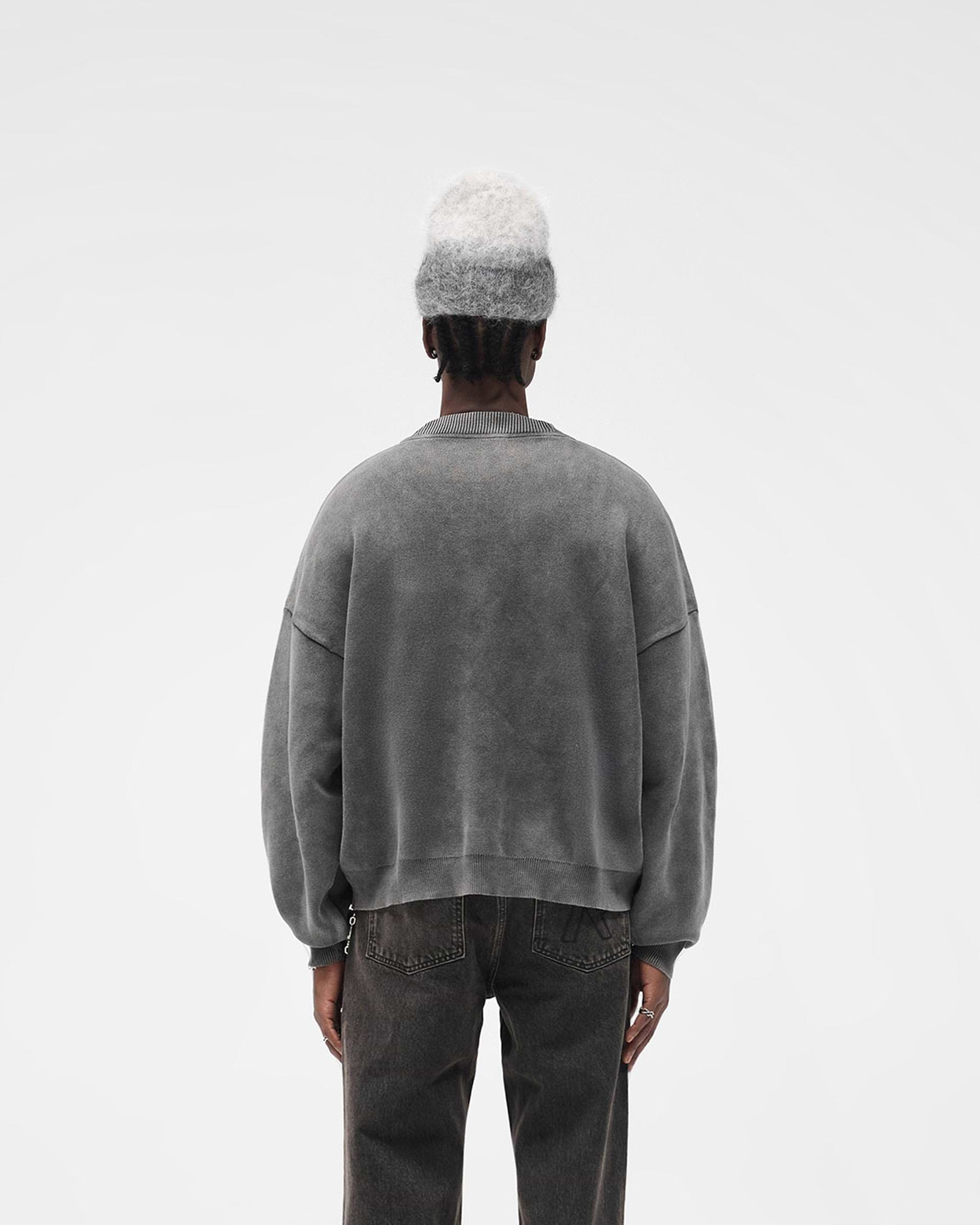 Stamped Sweater - Vintage Grey