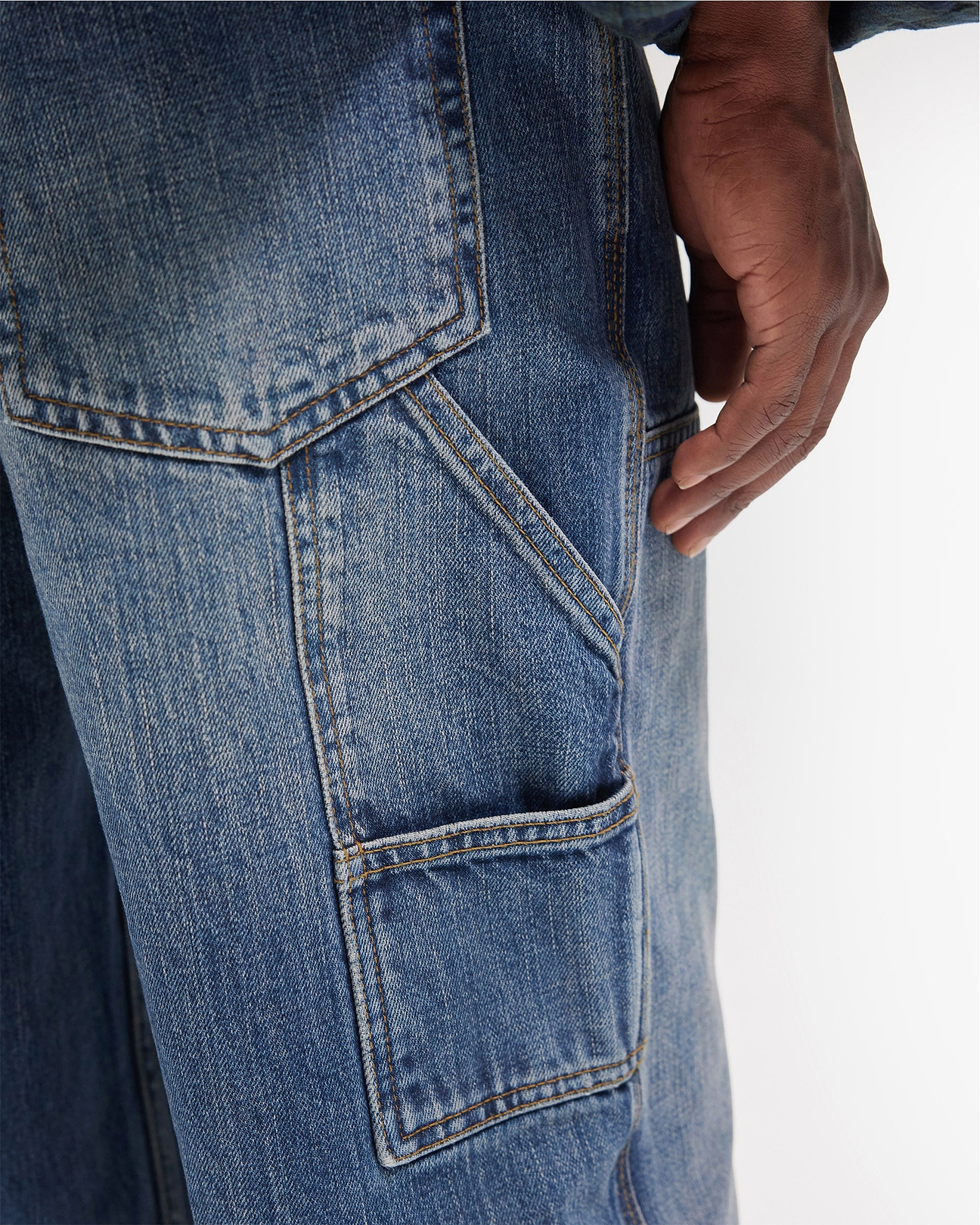 R2 Carpenter Panel Denim Rinse Blue | Mens Denim | REPRESENT