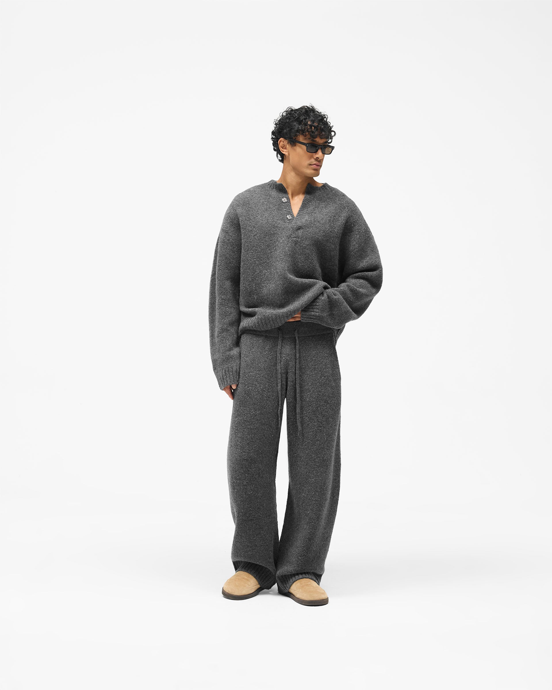 Ramone Knit Sweatpant - Dark Grey