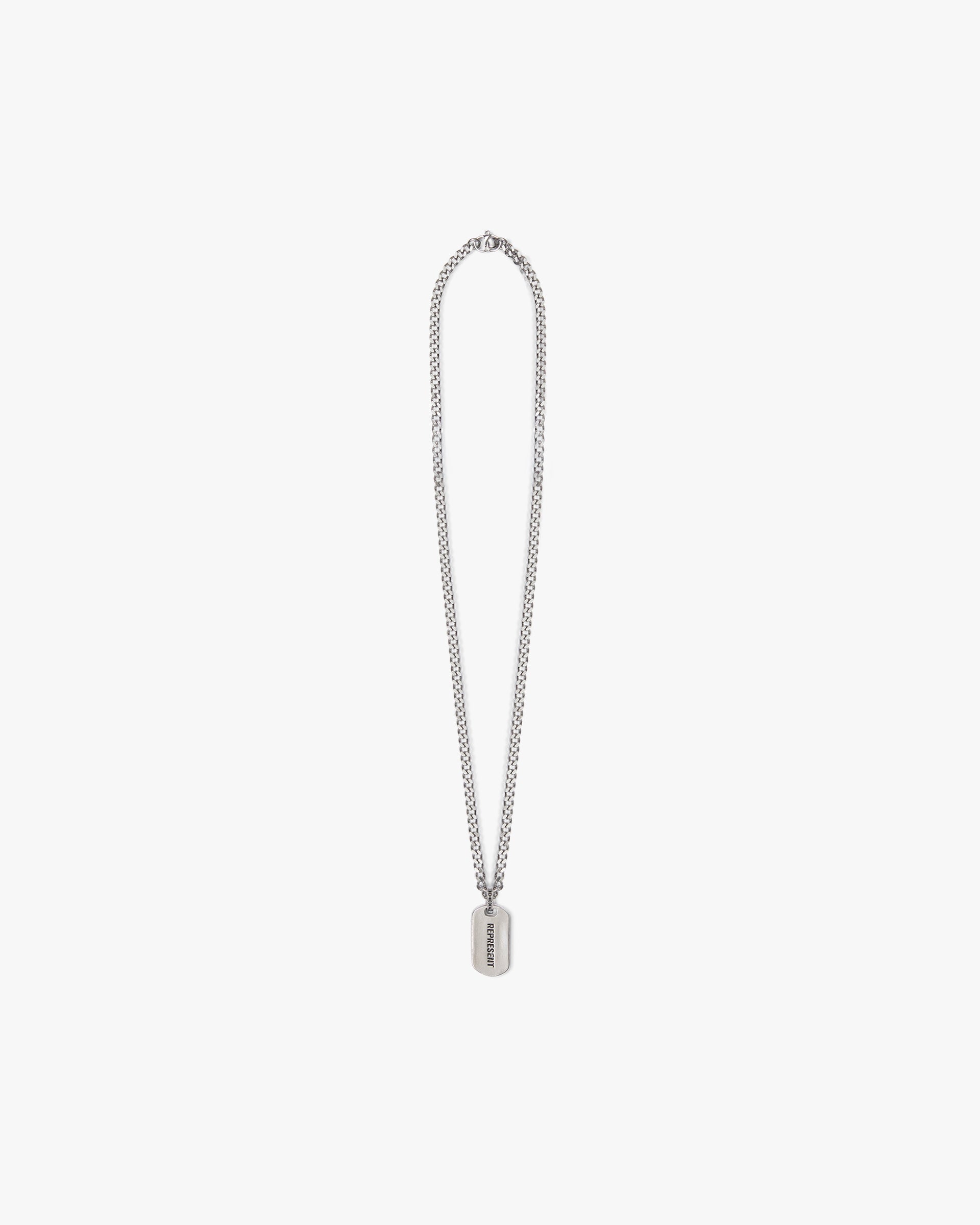 Represent Dog Tag - Silver