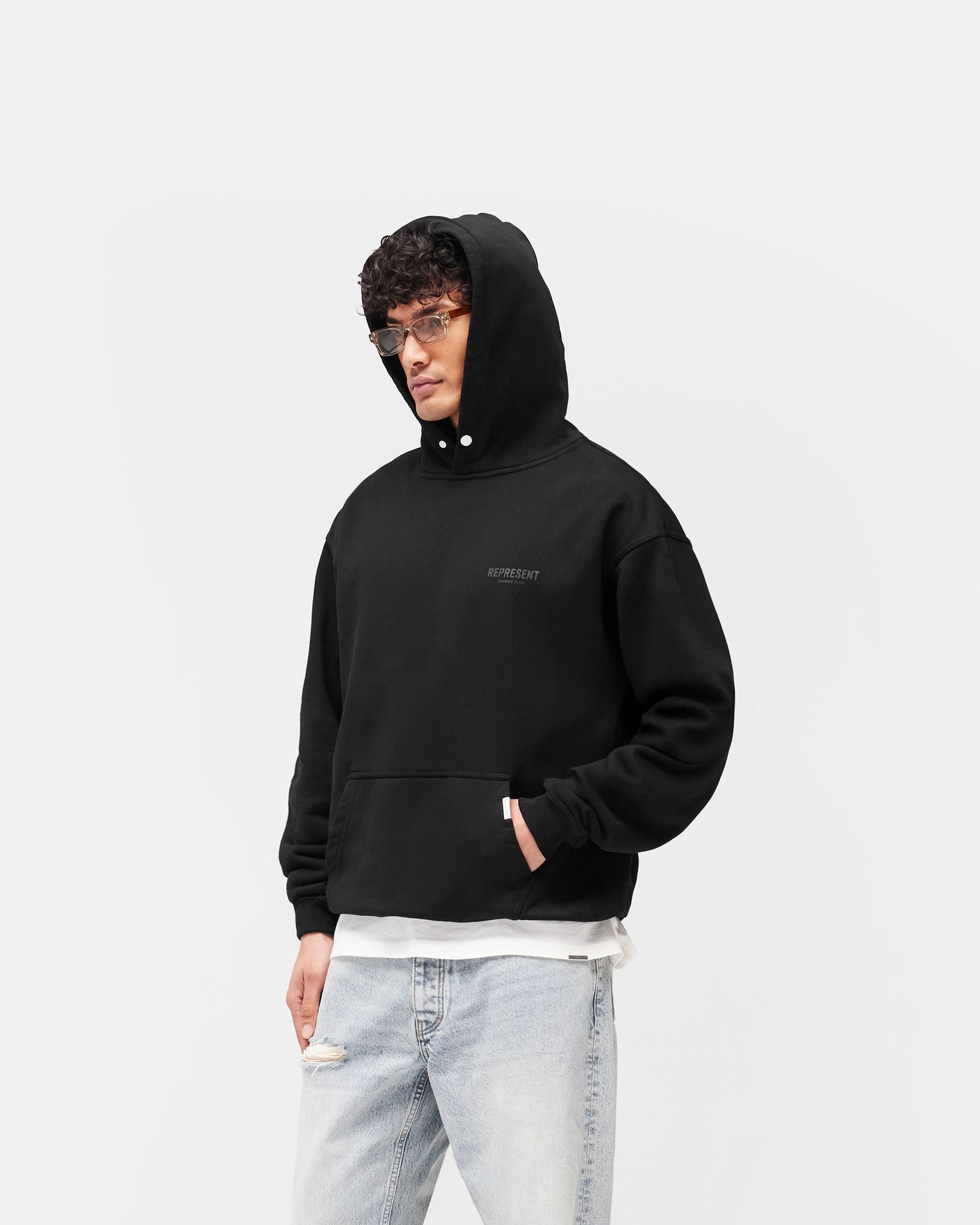 Represent Owners Club Hoodie - Matte Black