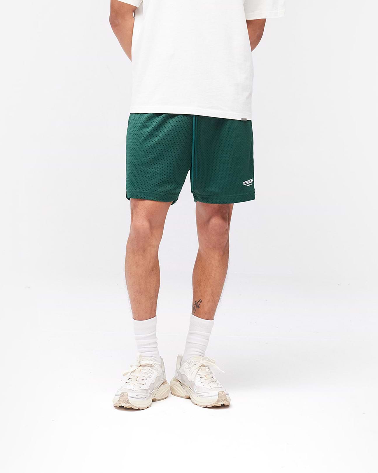 Green Shorts | Owners' Club Mesh Shorts | REPRESENT