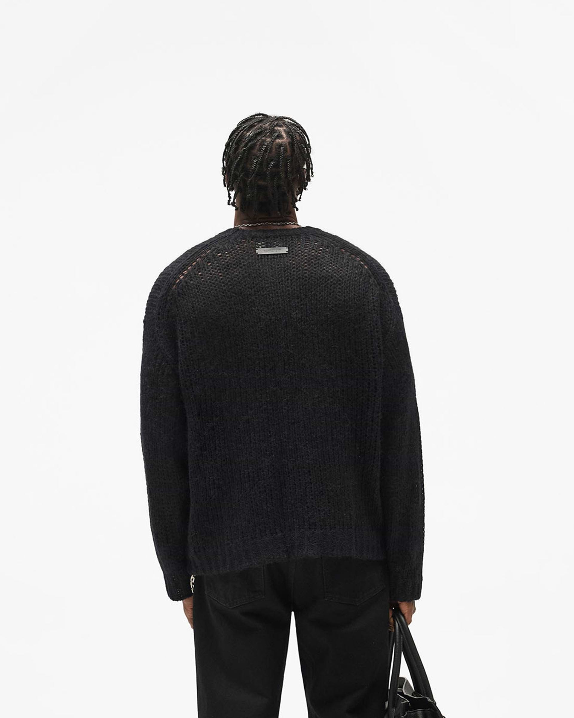 Reversible Fade Out Knit - Jet Black