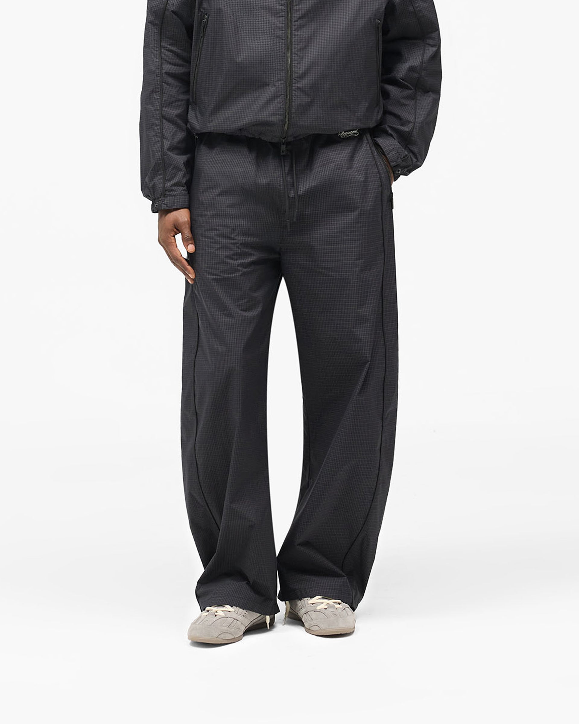 Riot Track Pant - Navy Check