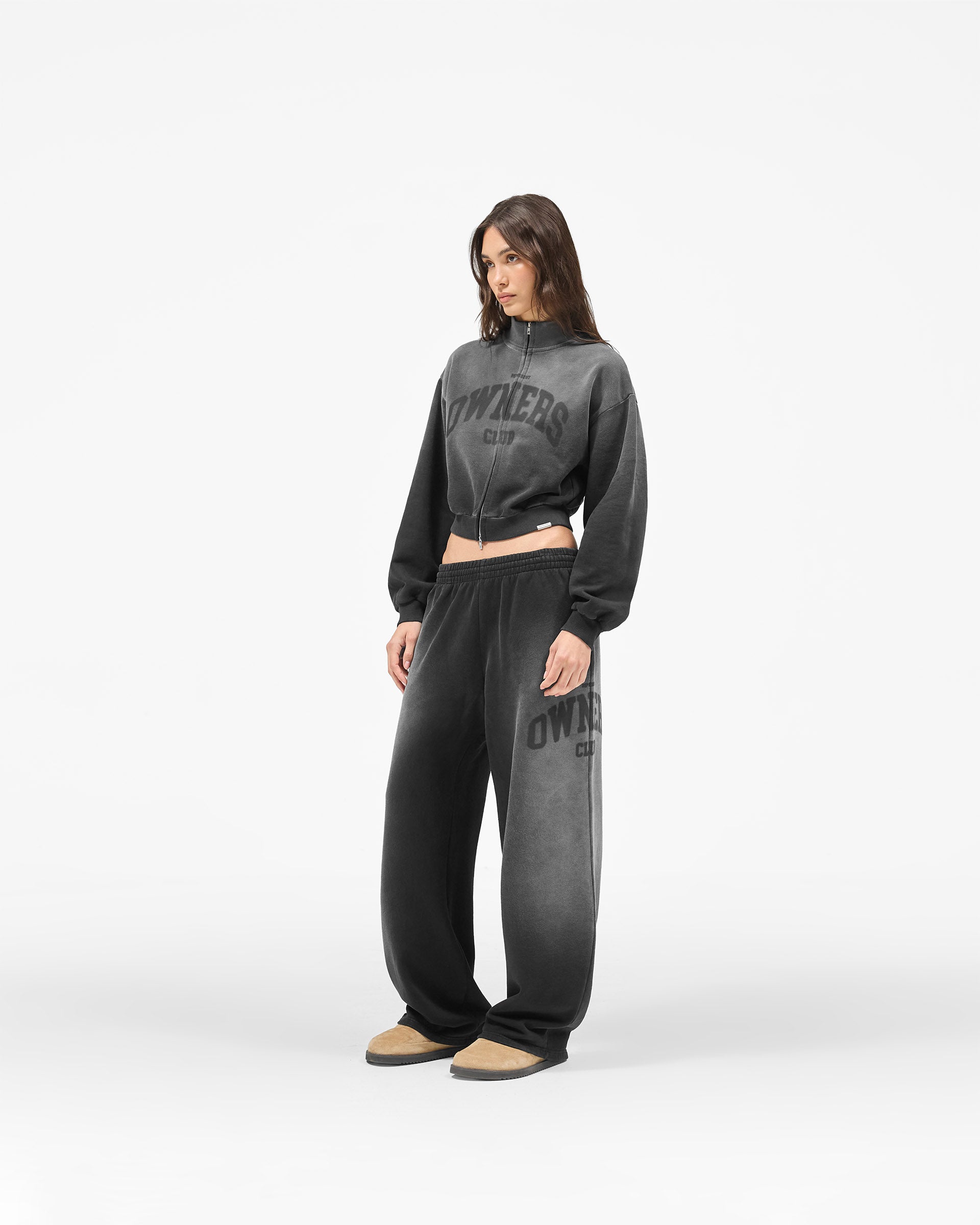 Represent Owners Club Jersey Track Jacket - Weathered Black