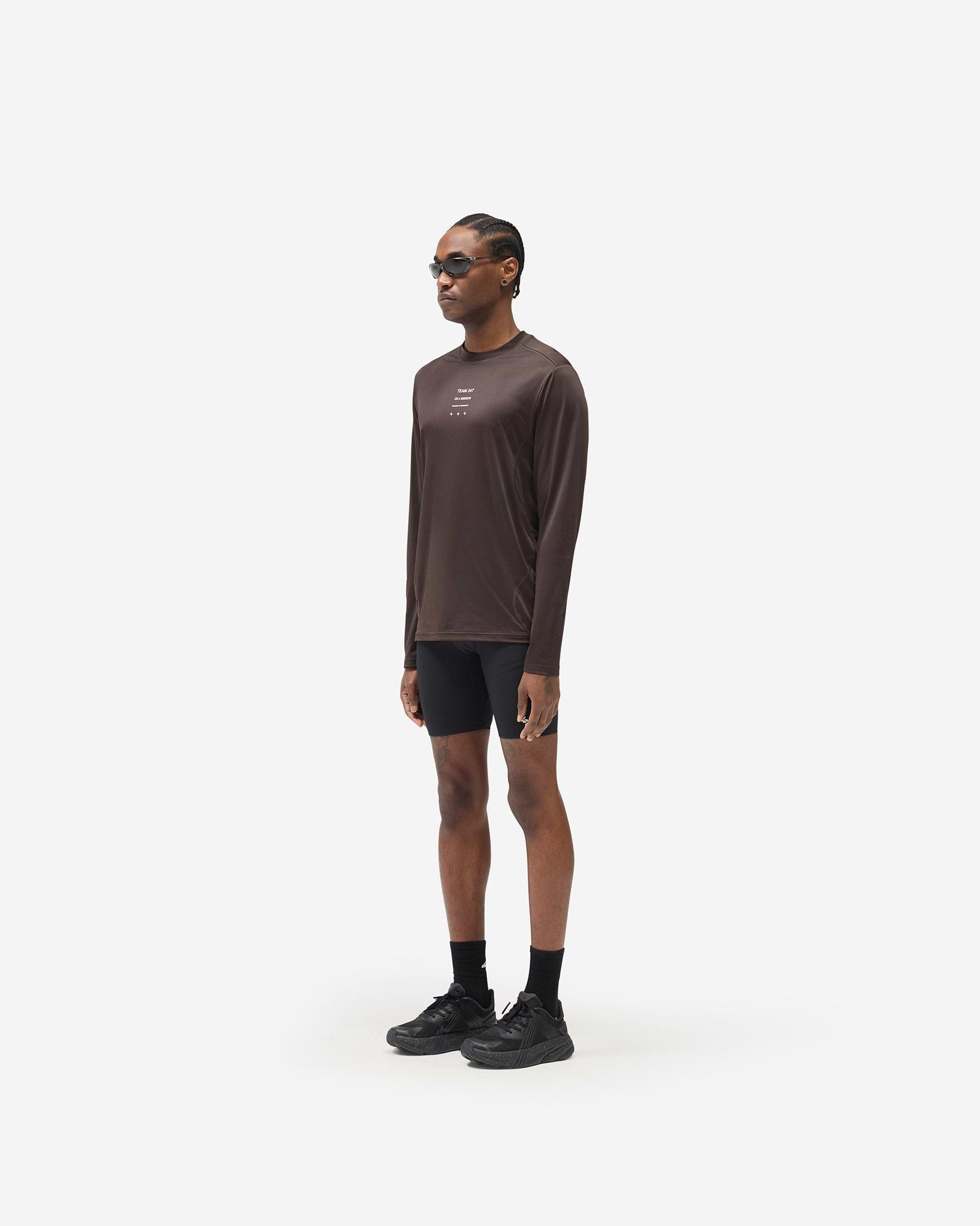 247 Trail Long Sleeve T-Shirt - Chocolate