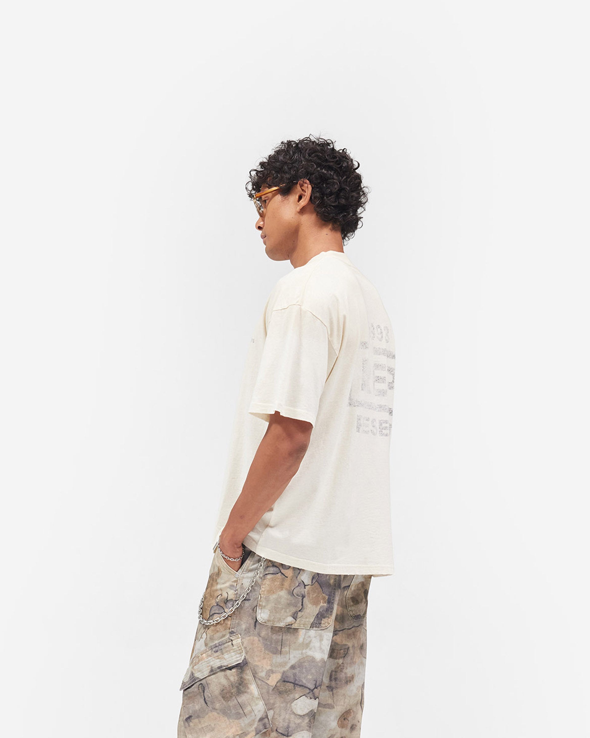 Reverse Resent T-Shirt - Flat White