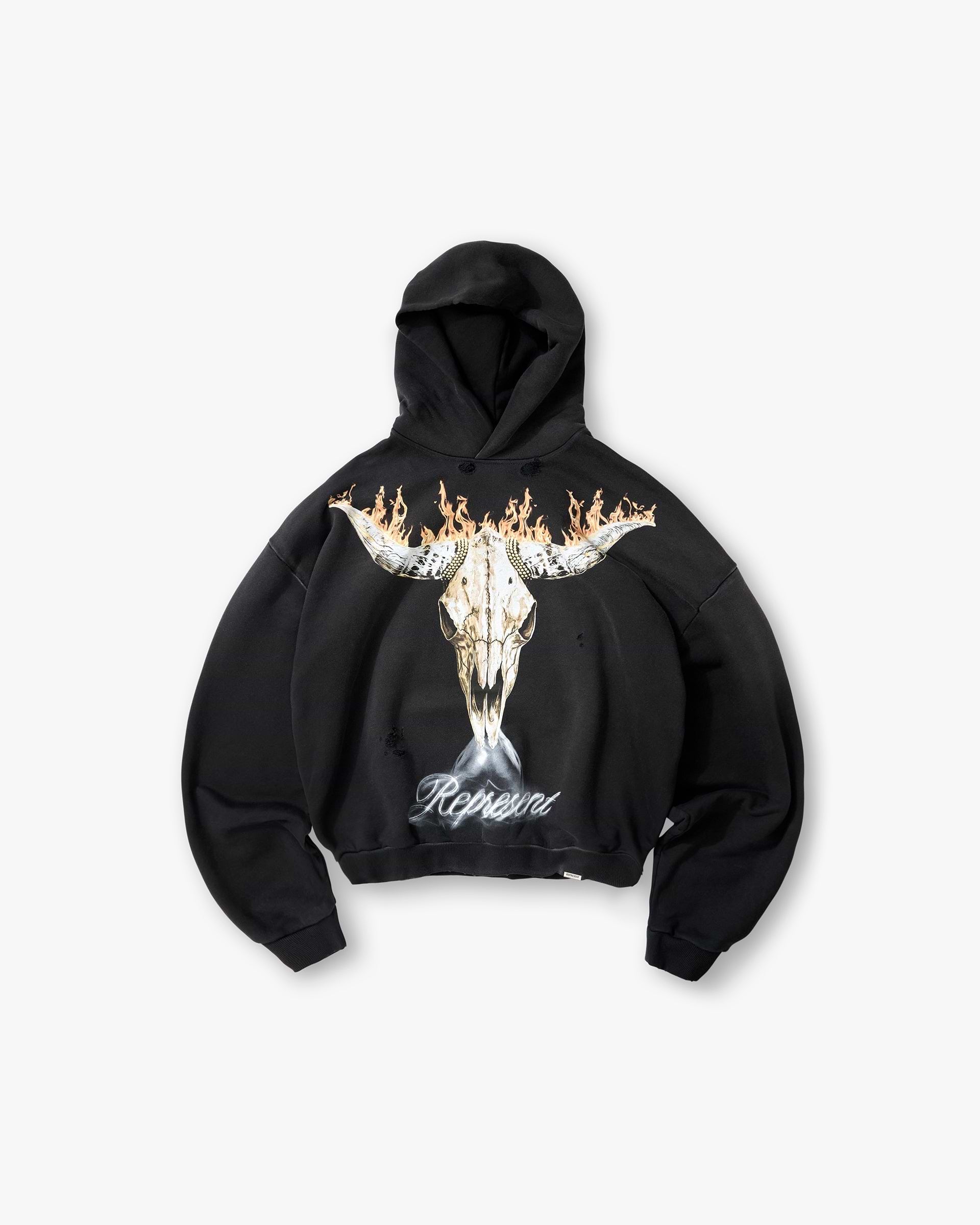 British Cowboys Hoodie - Stained Black