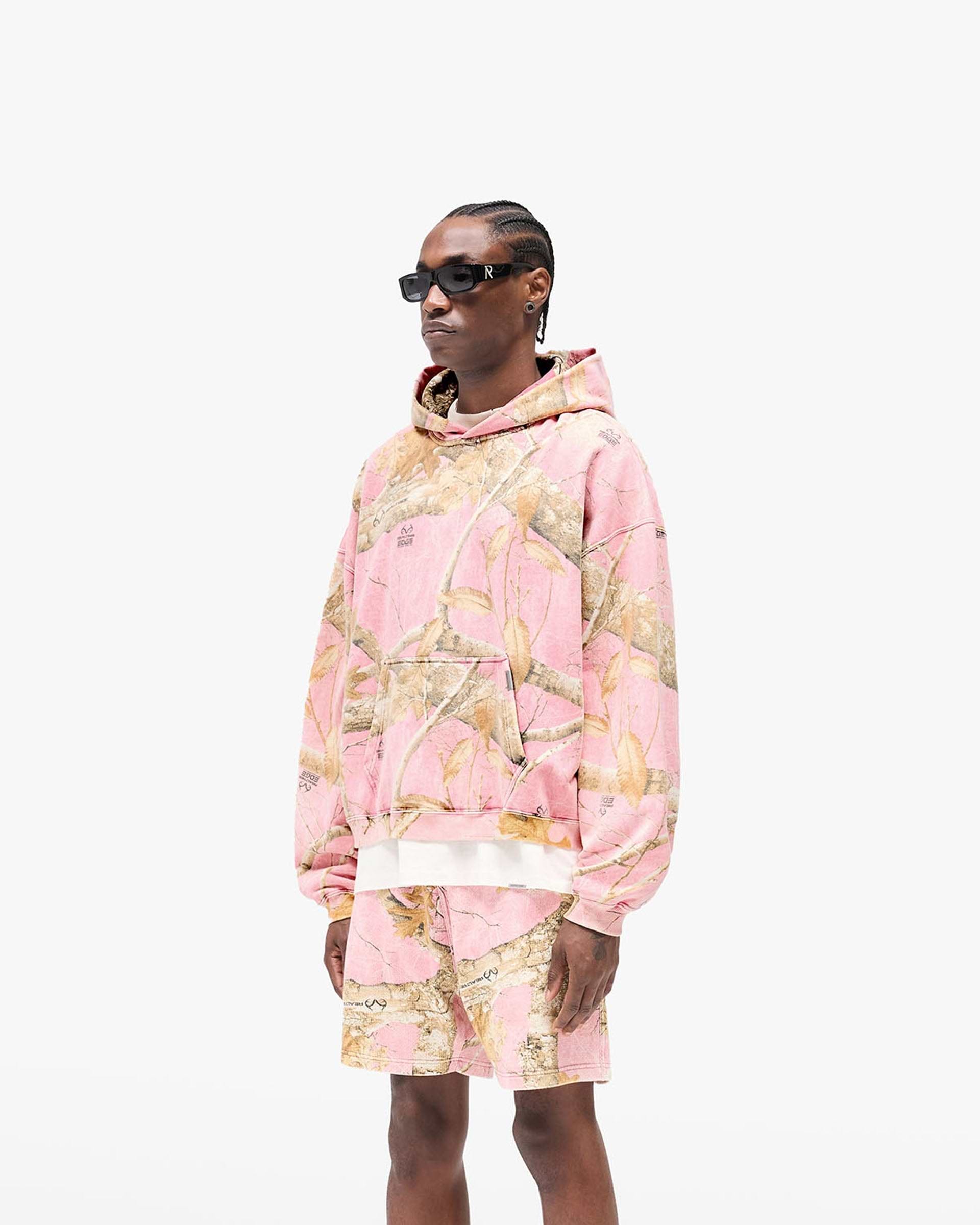 Realtree® Boxy Hoodie - Washed Pink Camo
