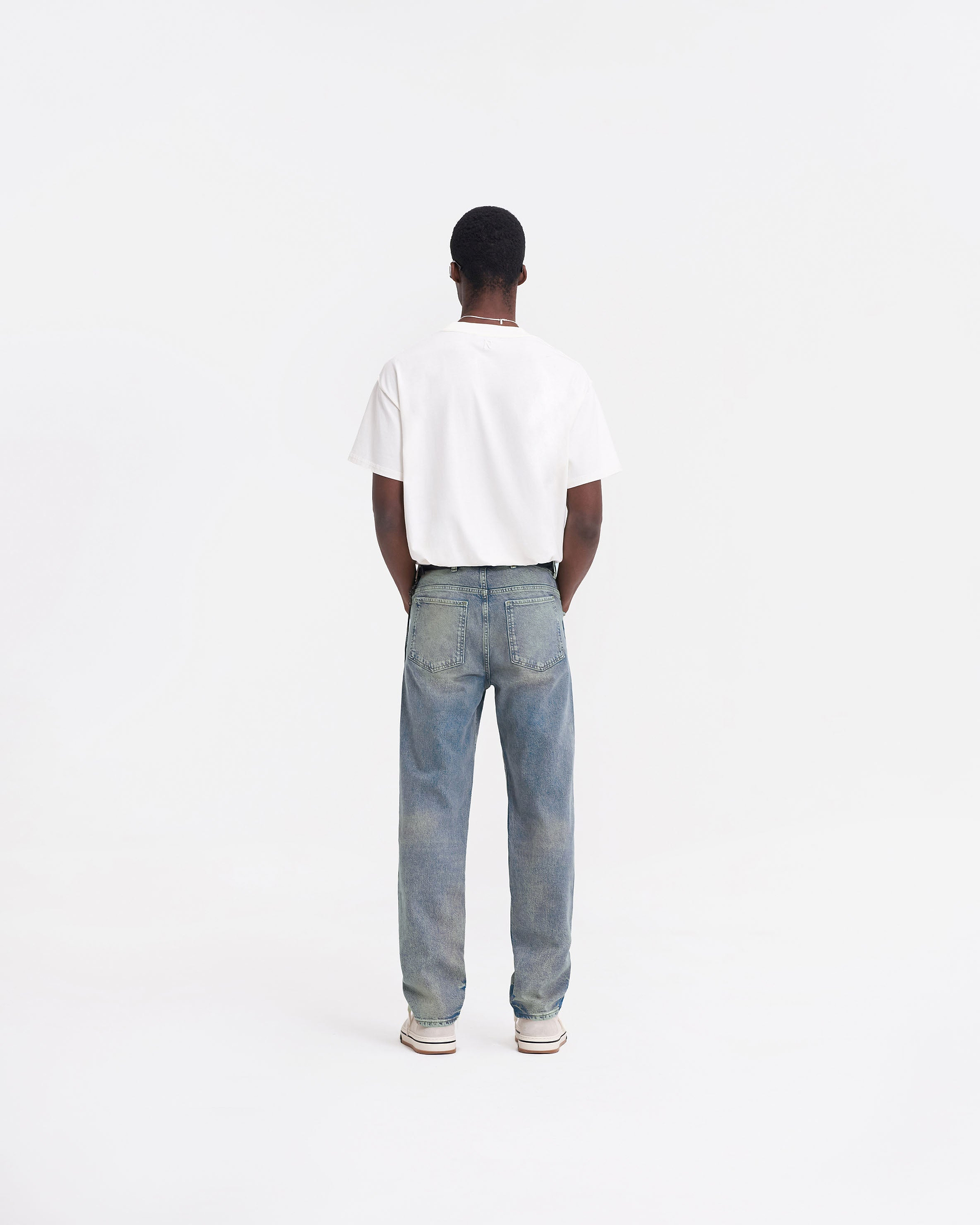 R2 Straight Leg Denim - Blue Cream